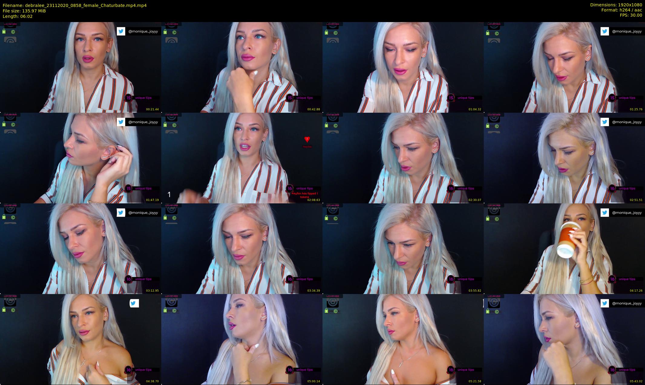 debralee — 7 minute Chaturbate female cam show recording, 1080p, Nov 23, 2020