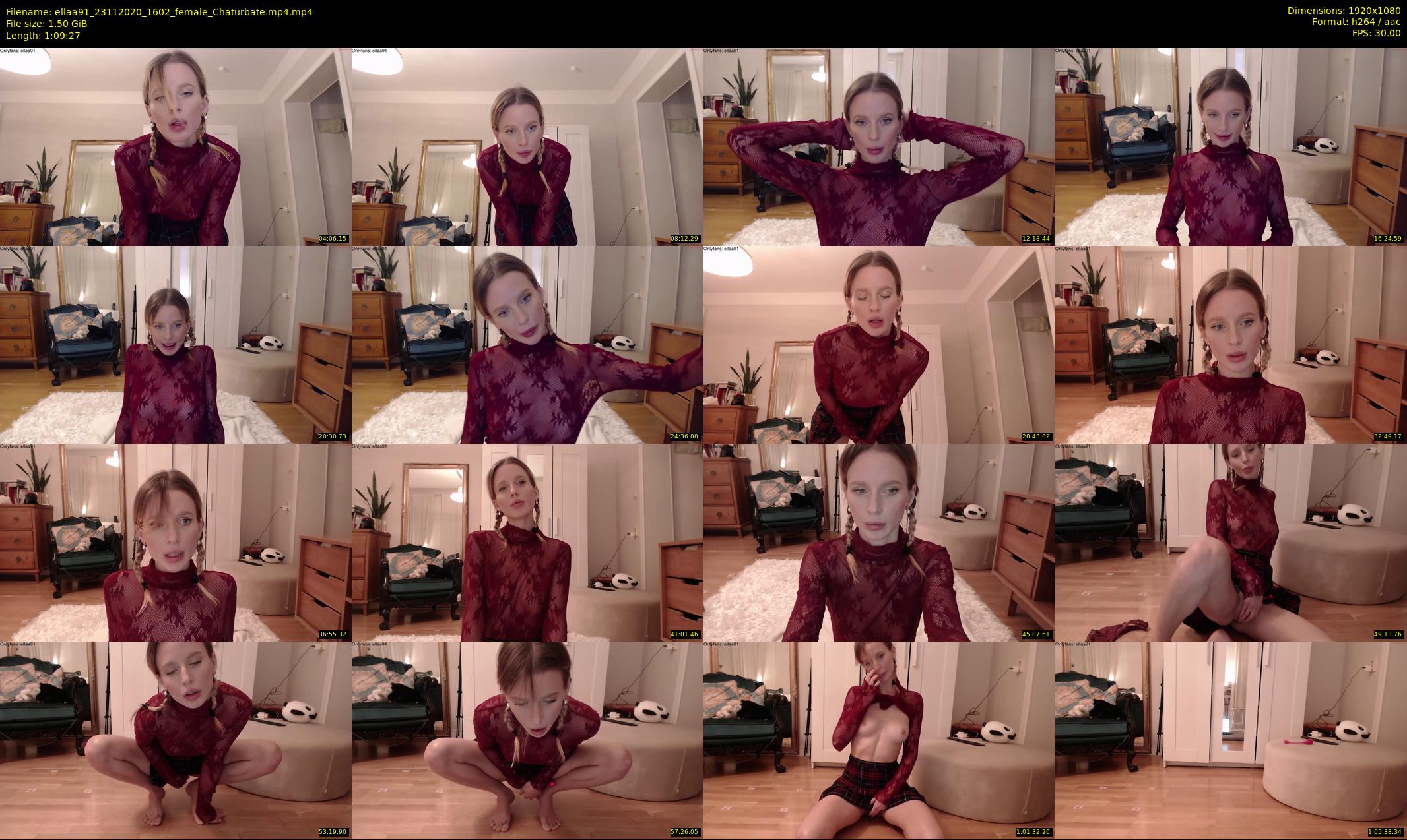 ellaa91 — 70 minute Chaturbate female cam show recording, 1080p, Nov 23, 2020