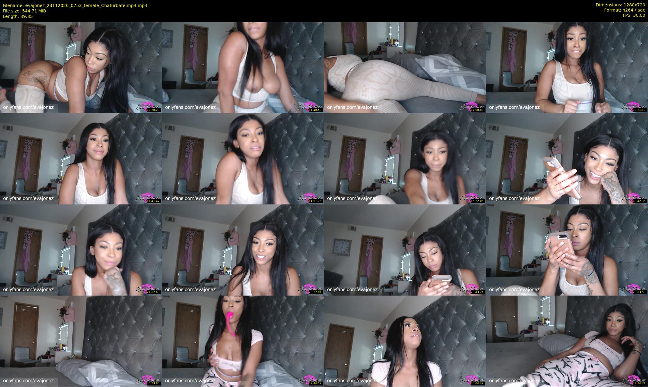 evajonez — 40 minute Chaturbate female cam show recording, 720p, Nov 23, 2020