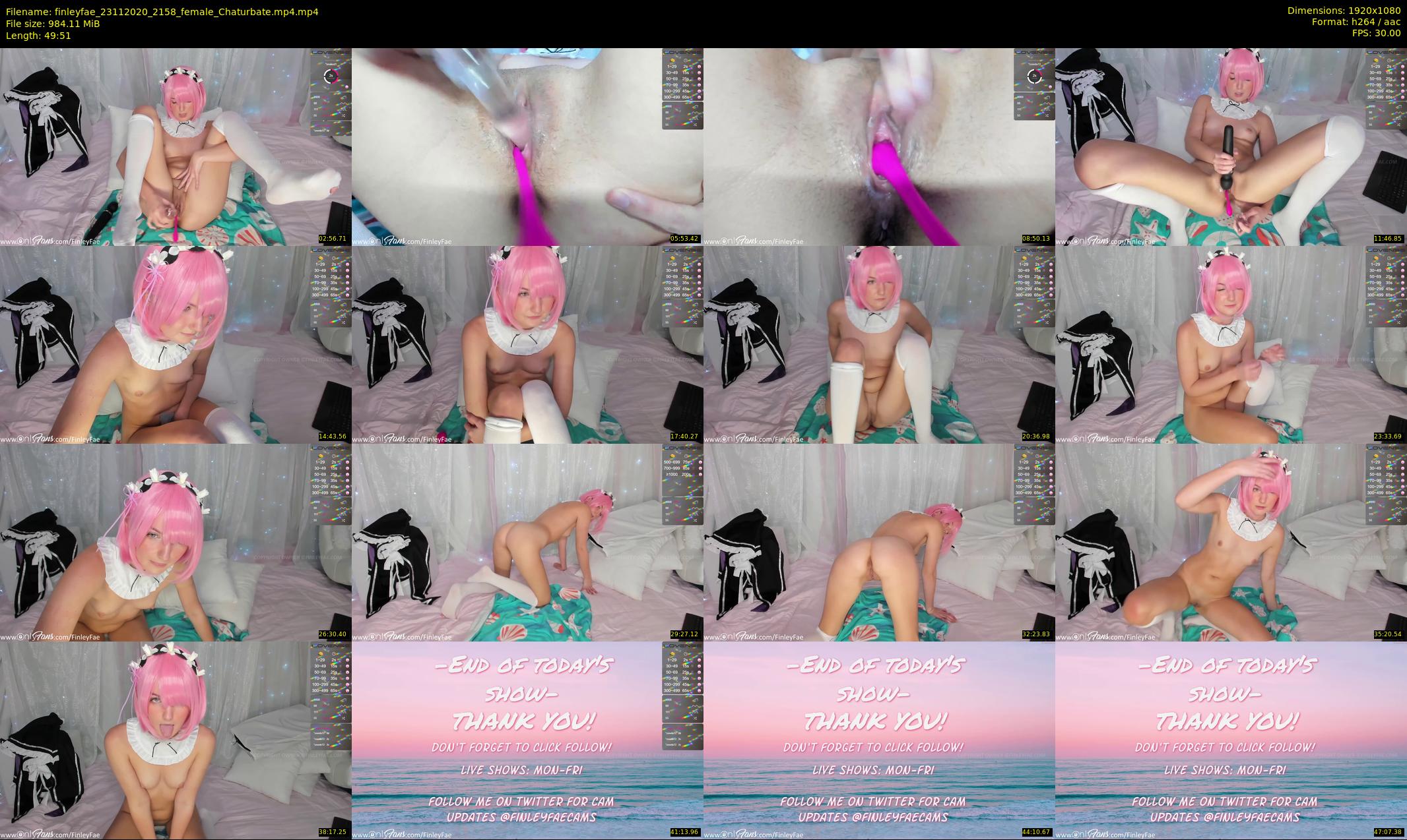 finleyfae — 50 minute Chaturbate female cam show recording, 1080p, Nov 23, 2020
