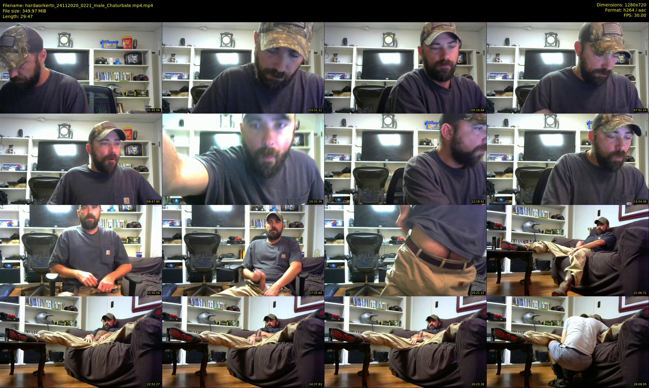 hardworkertn — 30 minute Chaturbate male cam show recording, 720p, Nov 24, 2020