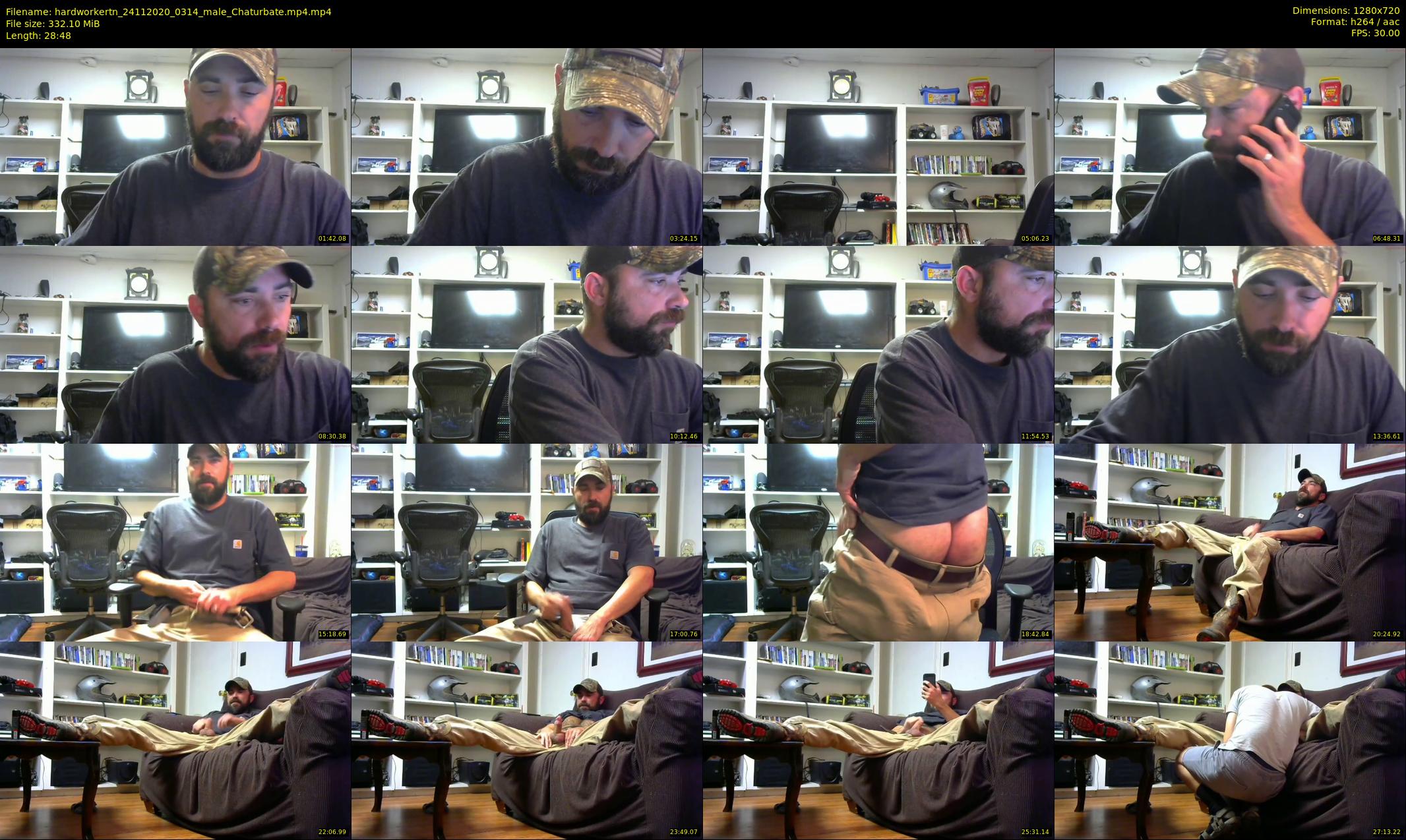 hardworkertn — 29 minute Chaturbate male cam show recording, 720p, Nov 24, 2020