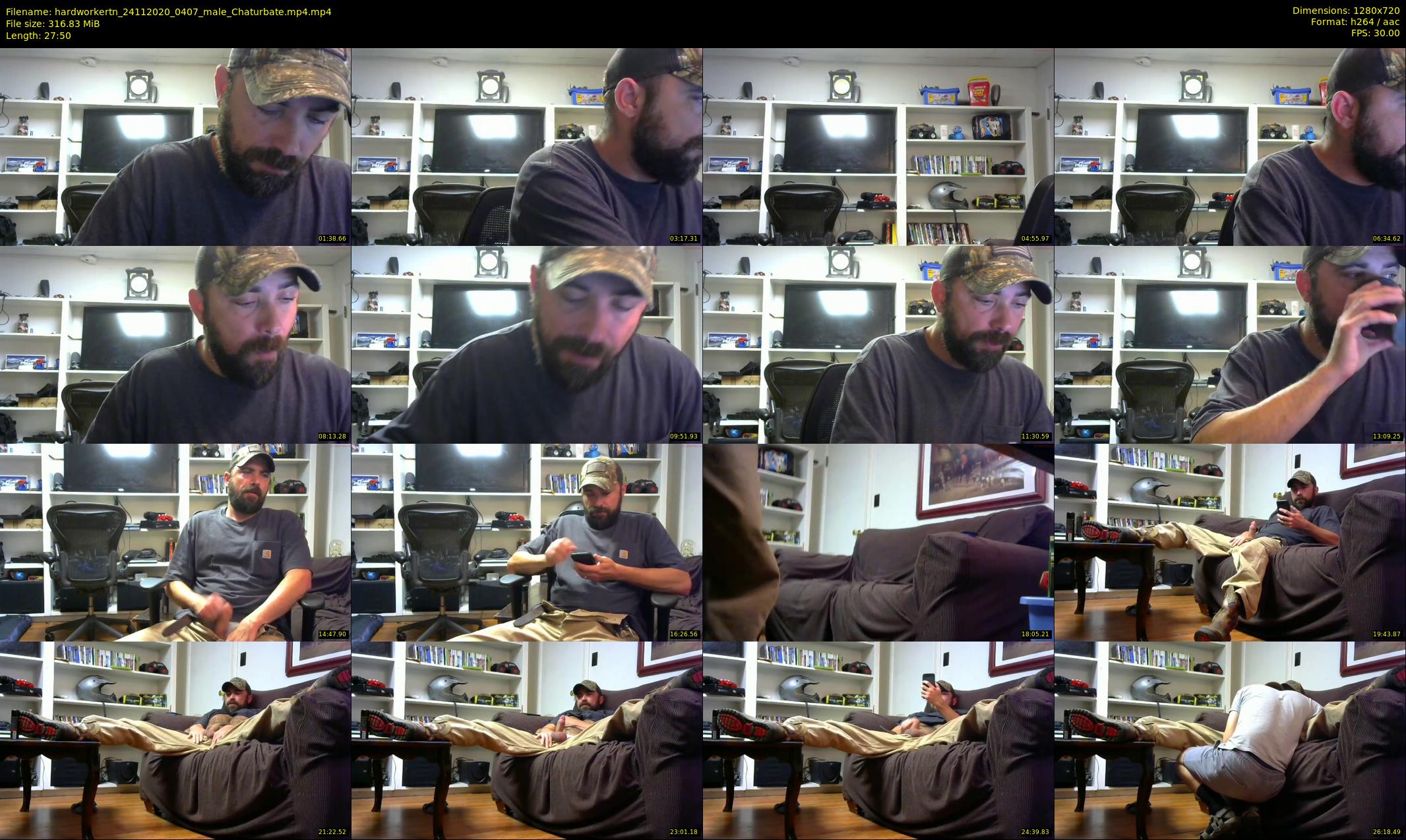 hardworkertn — 28 minute Chaturbate male cam show recording, 720p, Nov 24, 2020