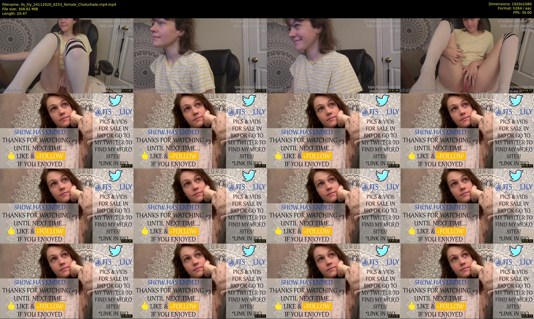 its_lily — 21 minute Chaturbate female cam show recording, 1080p, Nov 24, 2020