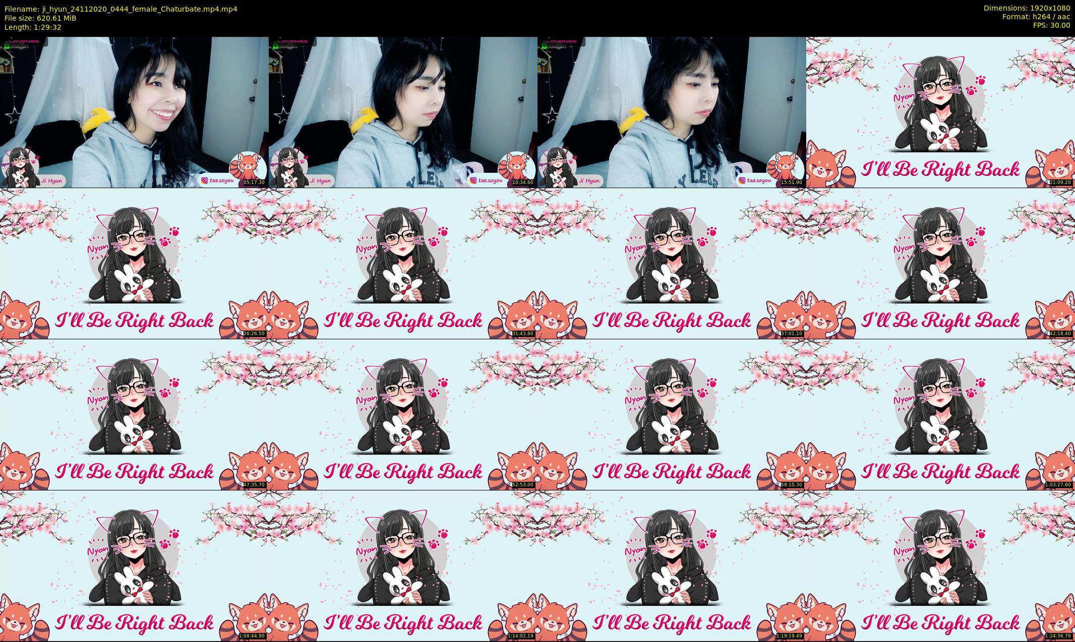 ji_hyun — 90 minute Chaturbate female cam show recording, 1080p, Nov 24, 2020
