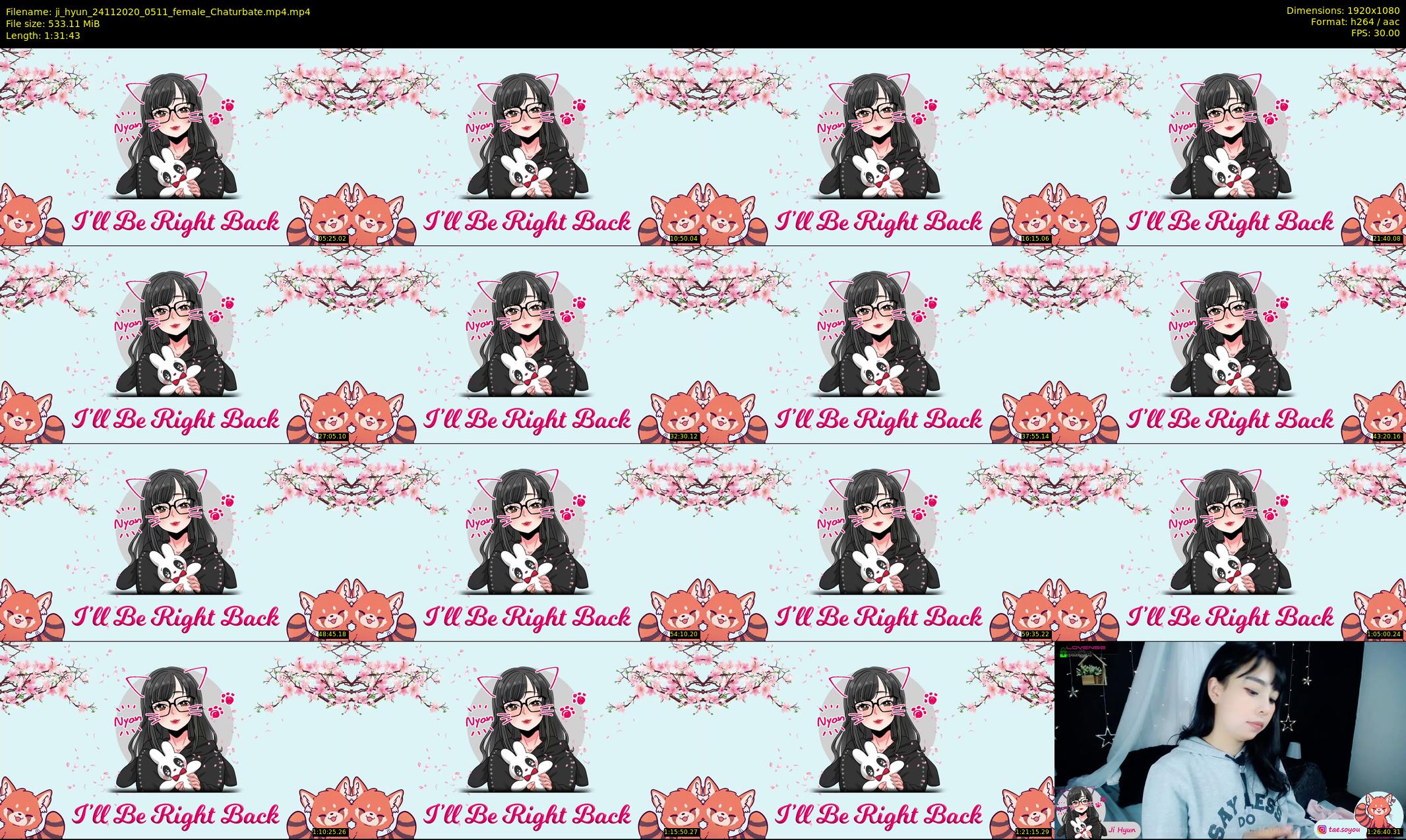 ji_hyun — 92 minute Chaturbate female cam show recording, 1080p, Nov 24, 2020