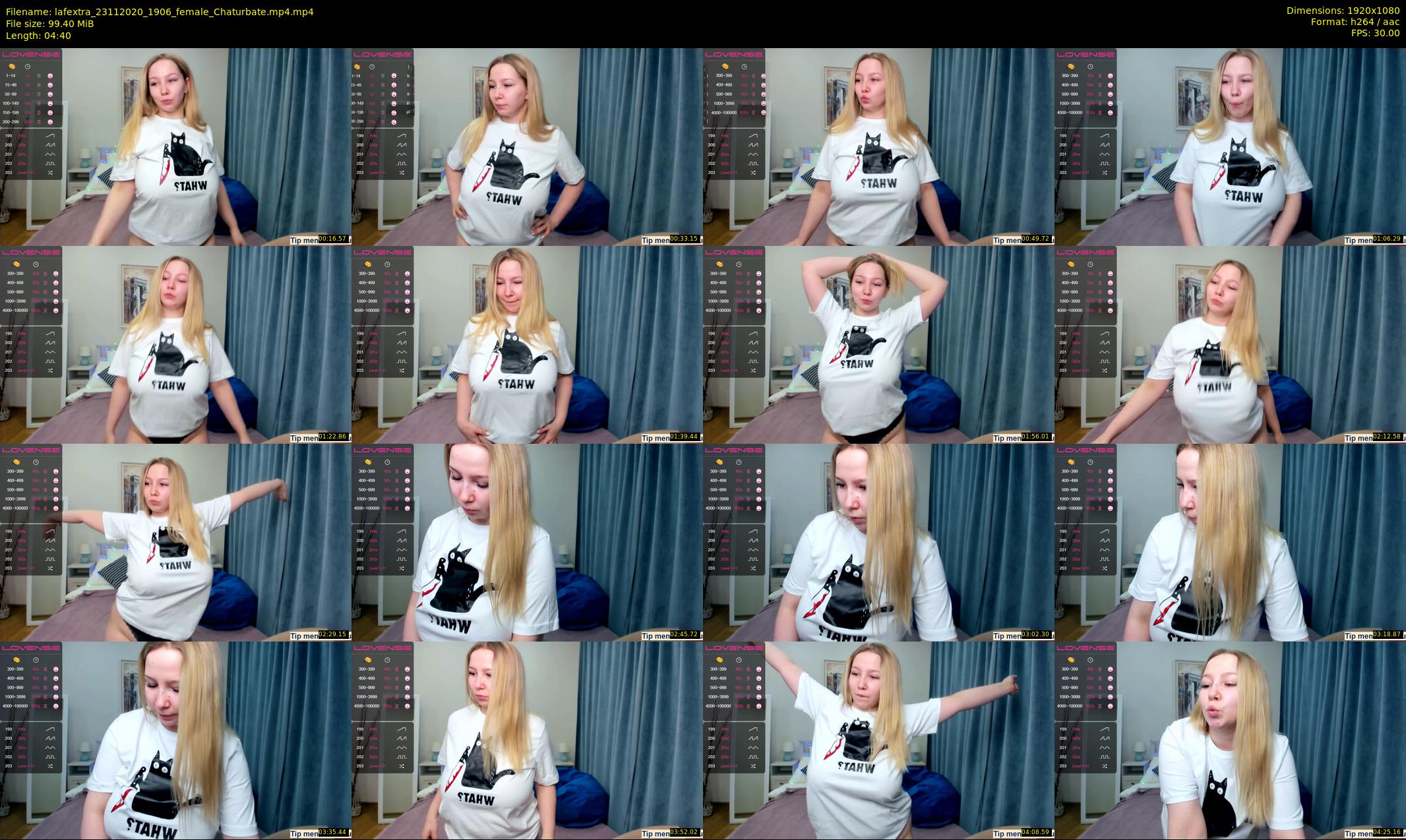 lafextra — 5 minute Chaturbate female cam show recording, 1080p, Nov 23, 2020