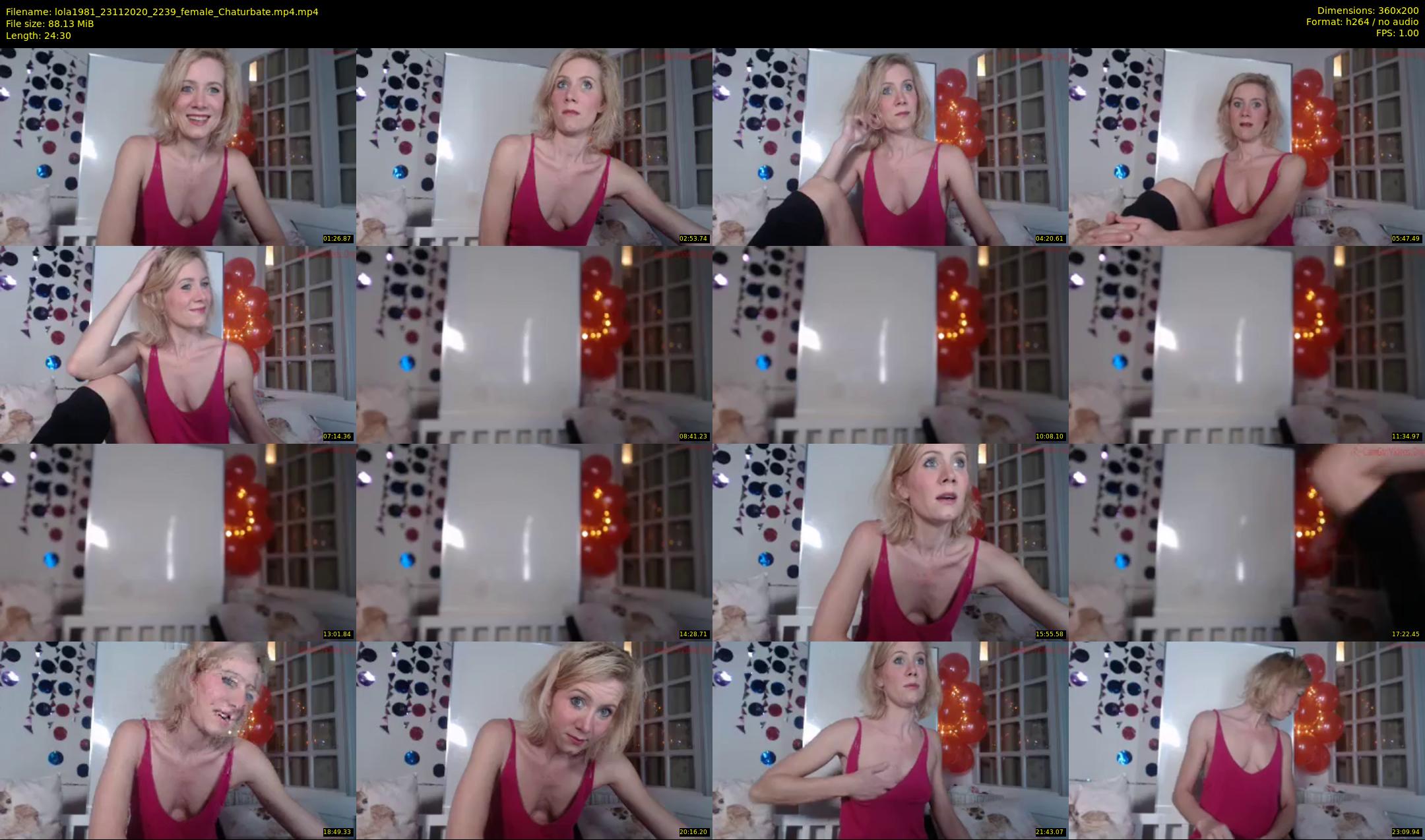 lola1981 — 25 minute Chaturbate female cam show recording, SD, Nov 23, 2020