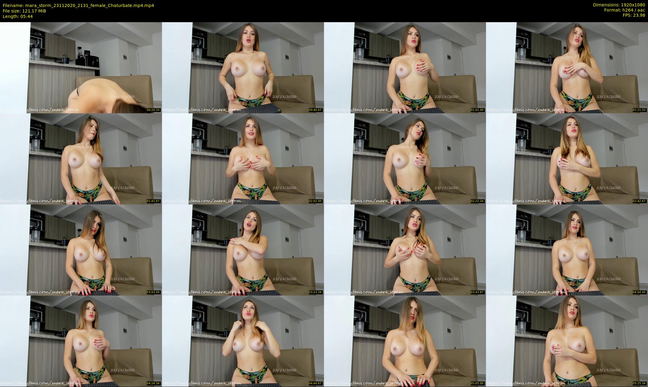 mara_storm — 6 minute Chaturbate female cam show recording, 1080p, Nov 23, 2020