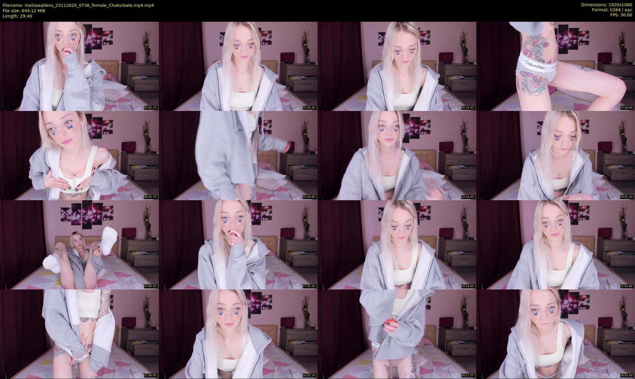 melissaallens — 30 minute Chaturbate female cam show recording, 1080p, Nov 23, 2020