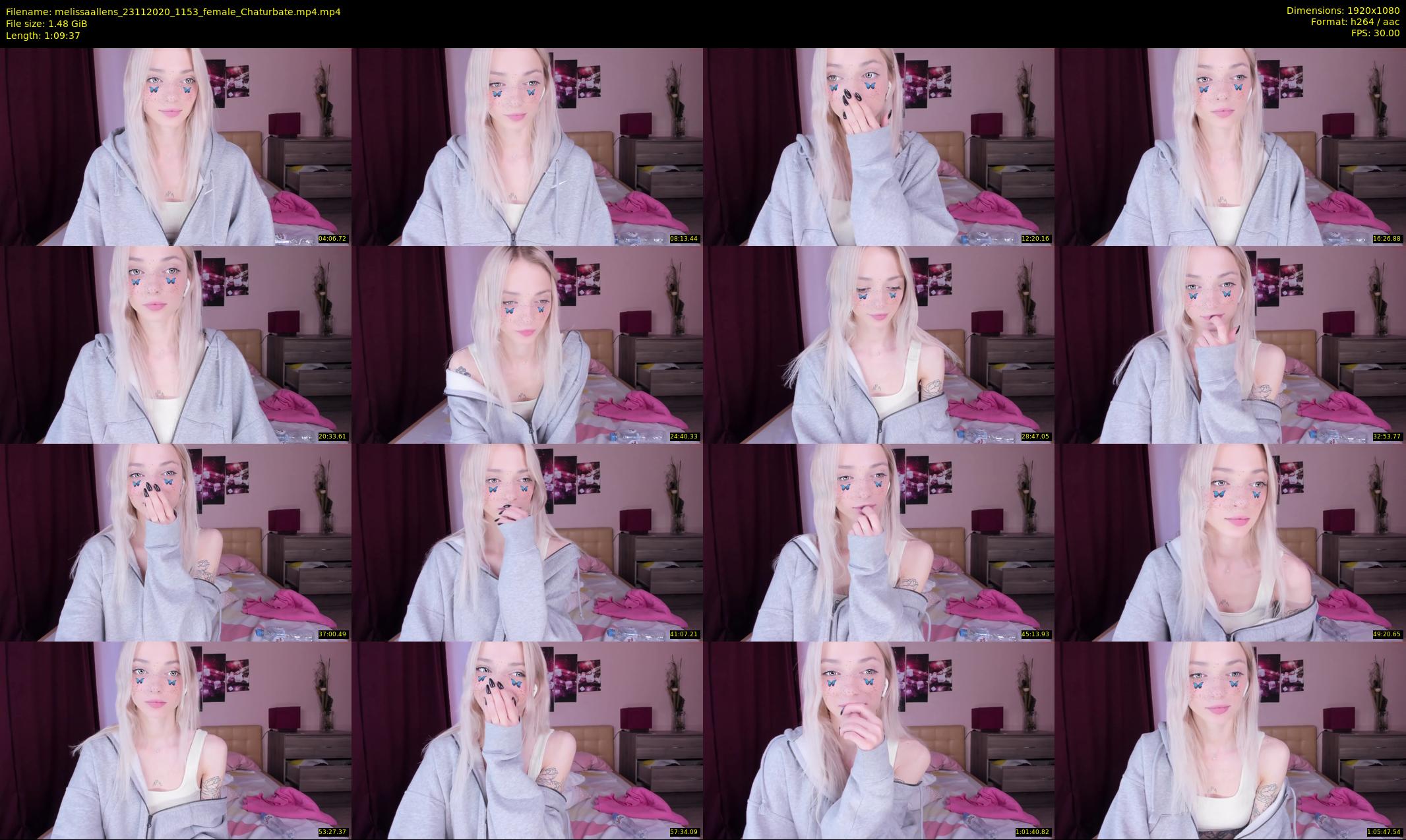 melissaallens — 70 minute Chaturbate female cam show recording, 1080p, Nov 23, 2020