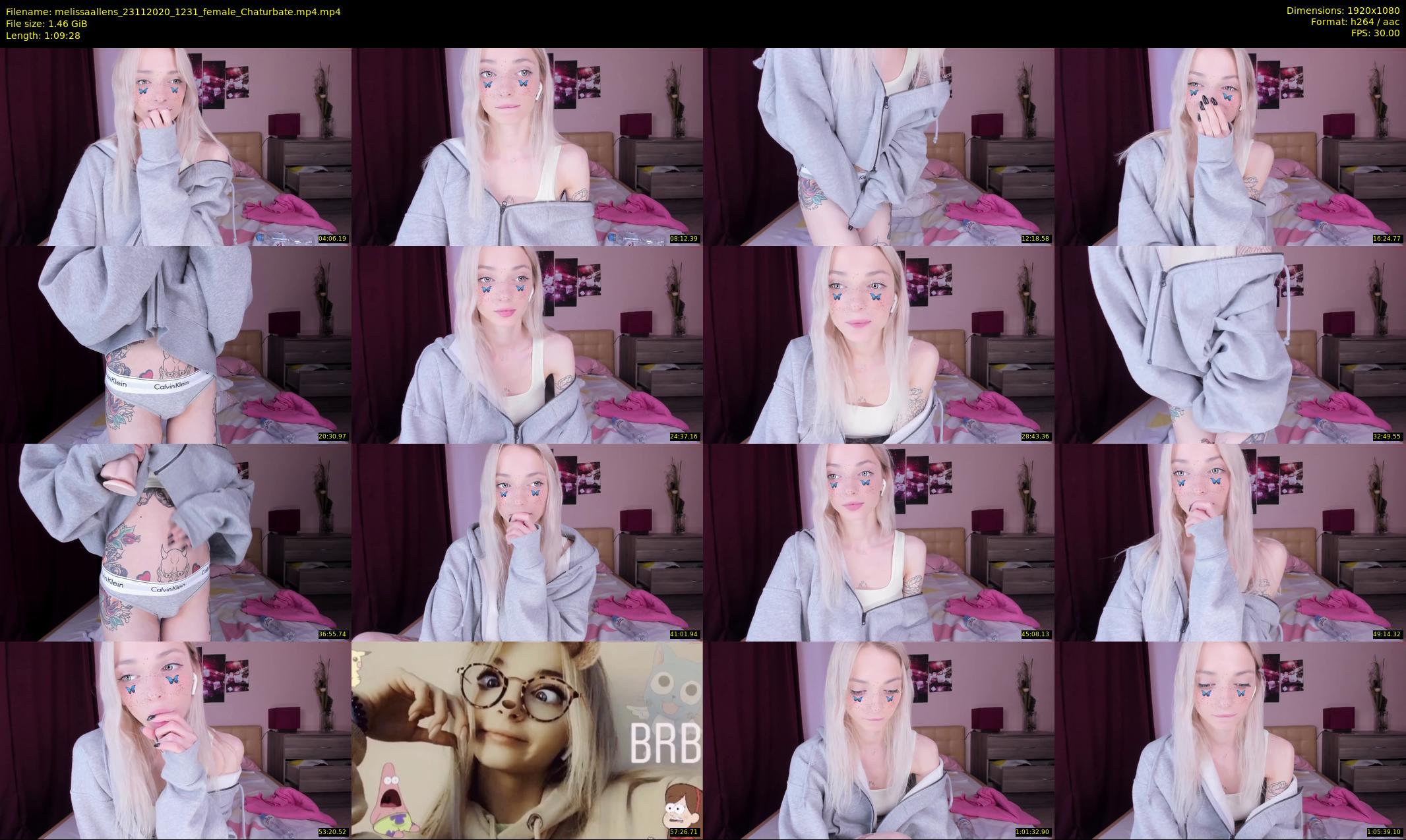 melissaallens — 70 minute Chaturbate female cam show recording, 1080p, Nov 23, 2020