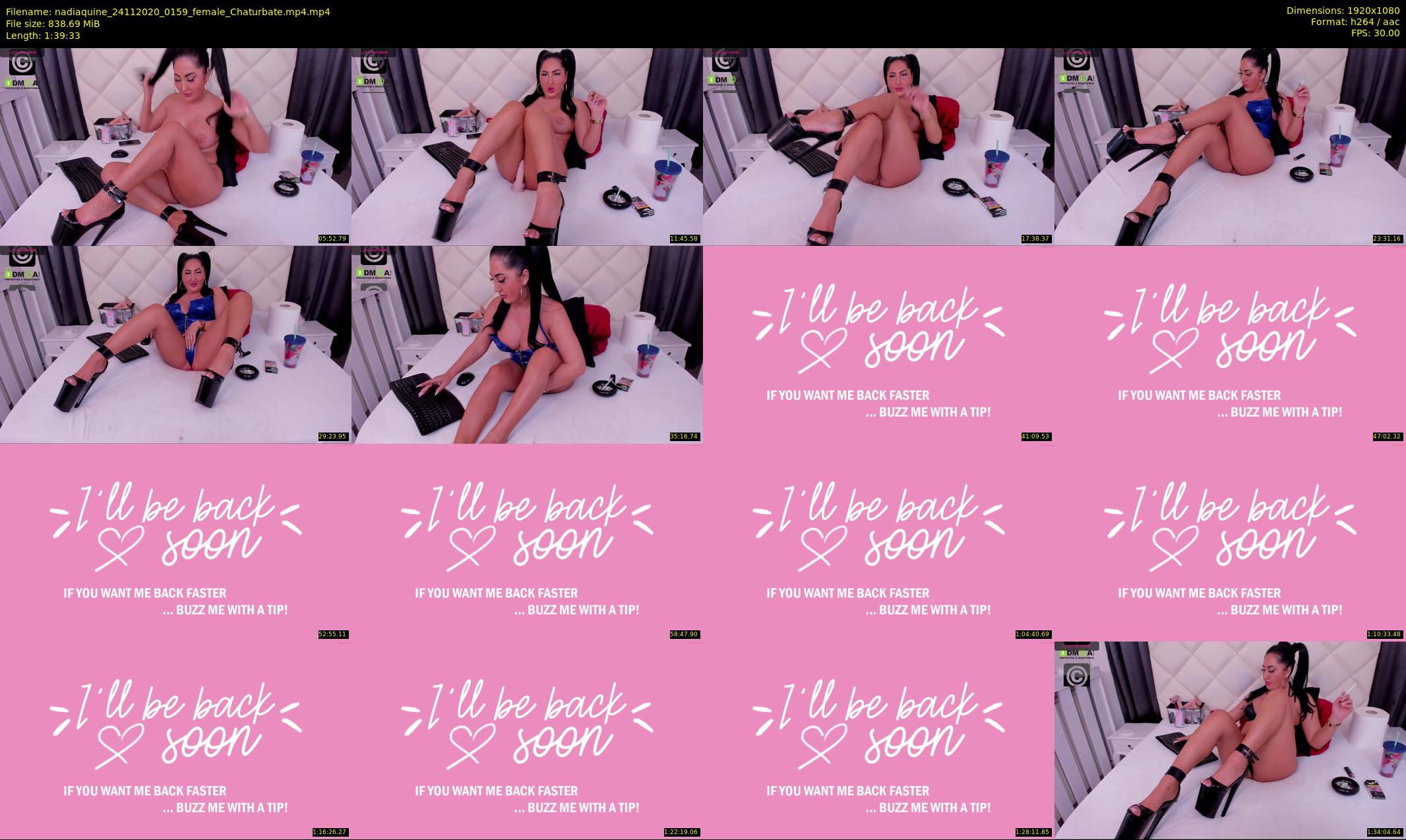 nadiaquine — 100 minute Chaturbate female cam show recording, 1080p, Nov 24, 2020