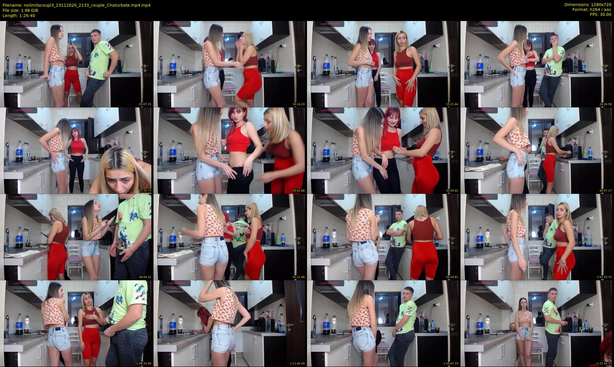 nolimitscoupl3 — 87 minute Chaturbate couple cam show recording, 720p, Nov 23, 2020