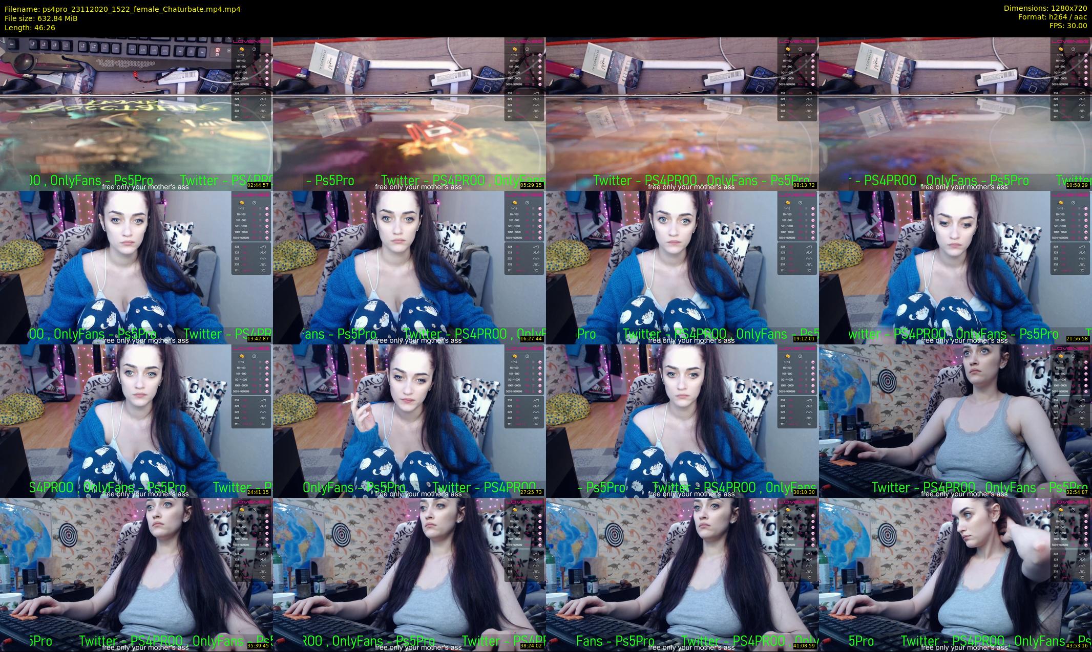 ps4pro — 47 minute Chaturbate female cam show recording, 720p, Nov 23, 2020