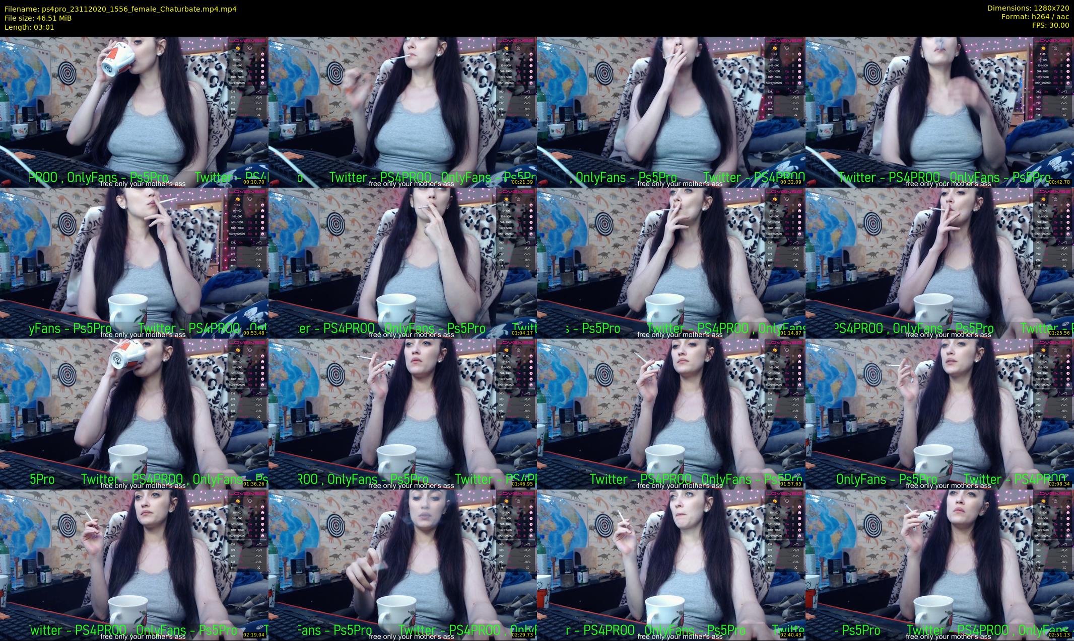 ps4pro — 4 minute Chaturbate female cam show recording, 720p, Nov 23, 2020