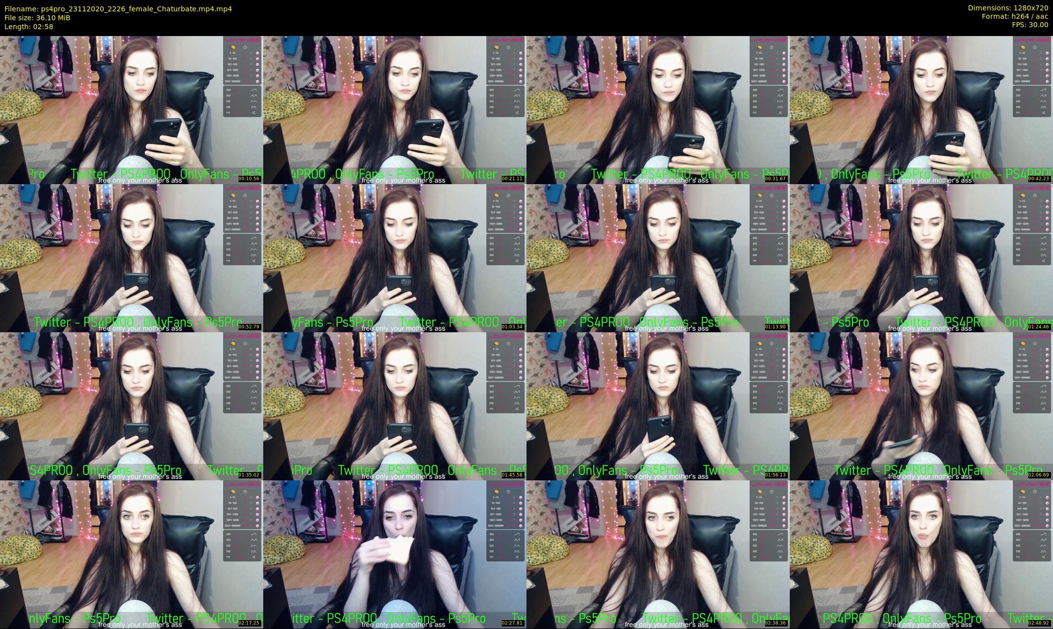ps4pro — 3 minute Chaturbate female cam show recording, 720p, Nov 23, 2020