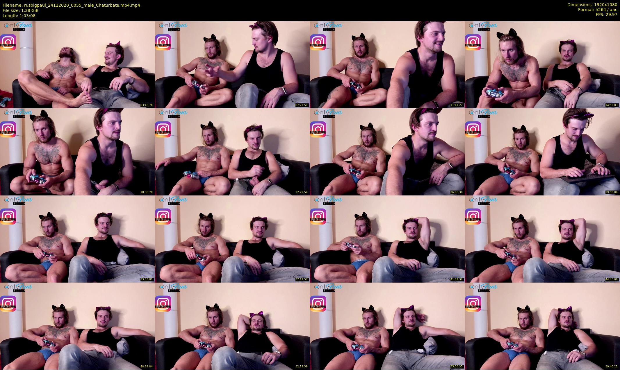 rusbigpaul — 64 minute Chaturbate male cam show recording, 1080p, Nov 24, 2020