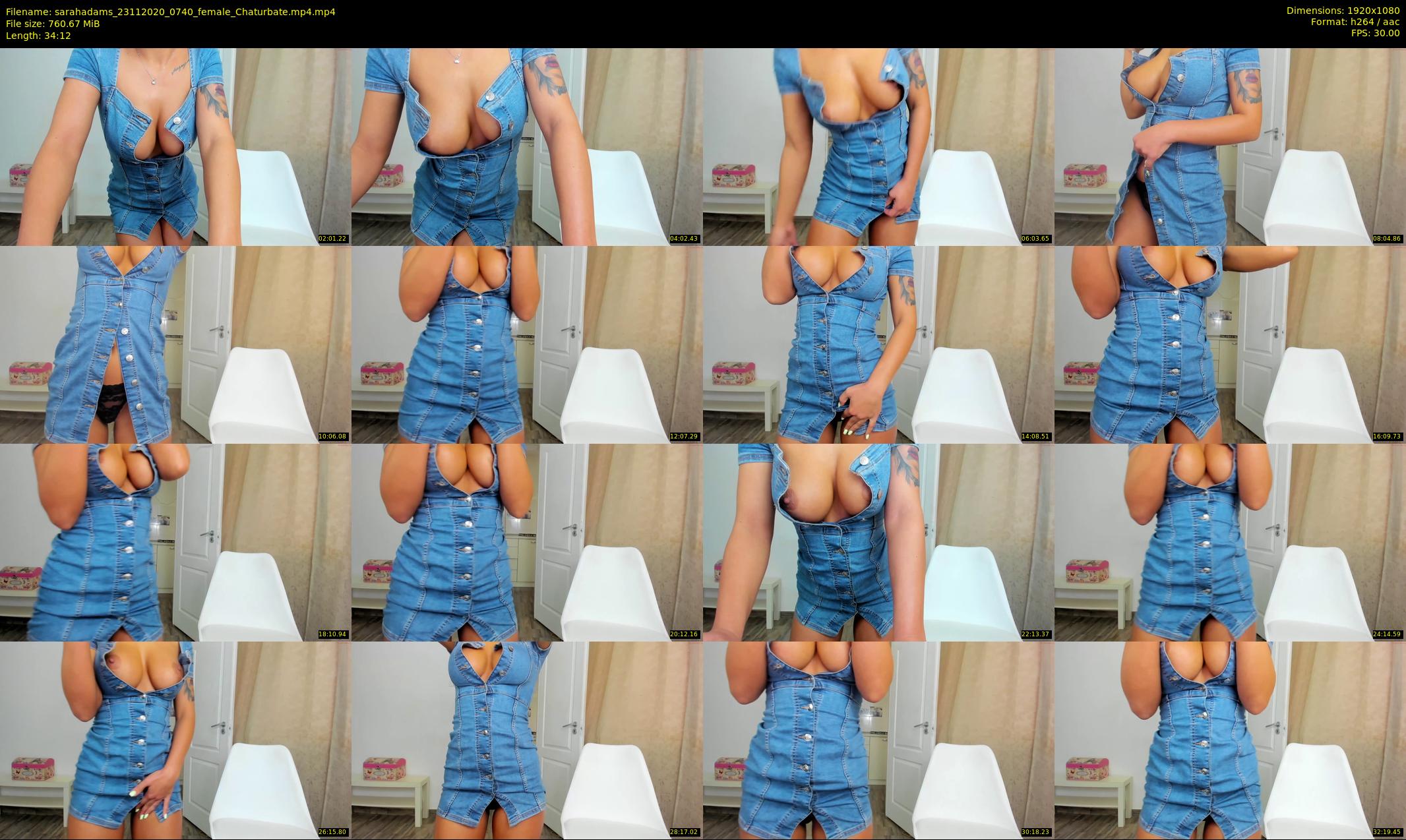sarahadams — 35 minute Chaturbate female cam show recording, 1080p, Nov 23, 2020