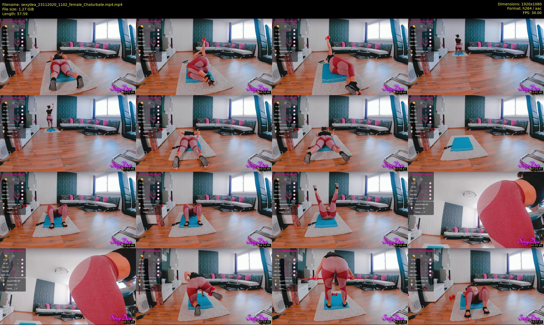 sexydea — 58 minute Chaturbate female cam show recording, 1080p, Nov 23, 2020