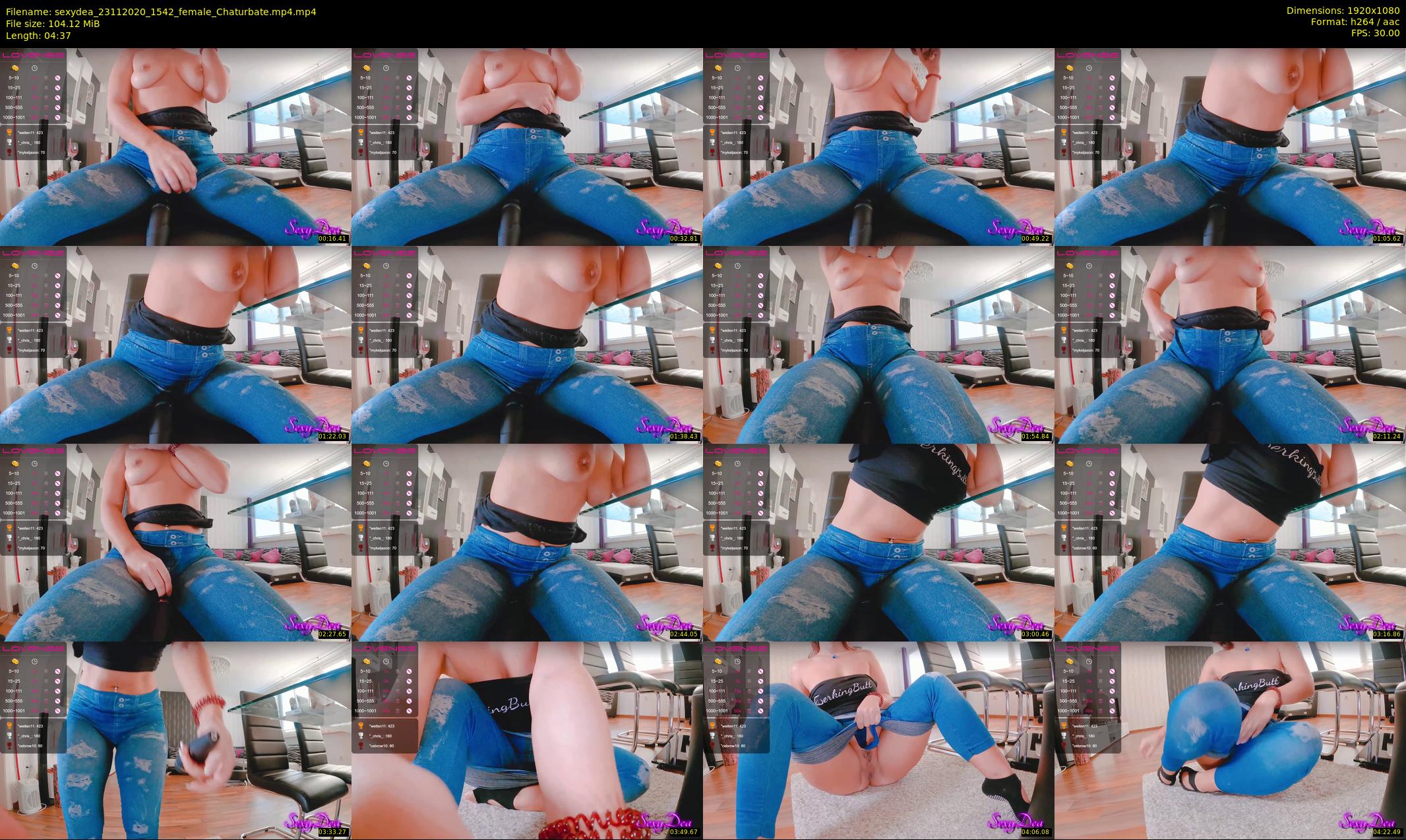 sexydea — 5 minute Chaturbate female cam show recording, 1080p, Nov 23, 2020