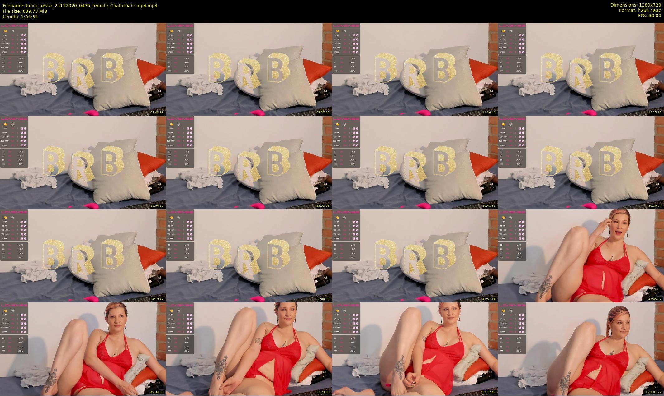 tania_rowse — 65 minute Chaturbate female cam show recording, 720p, Nov 24, 2020