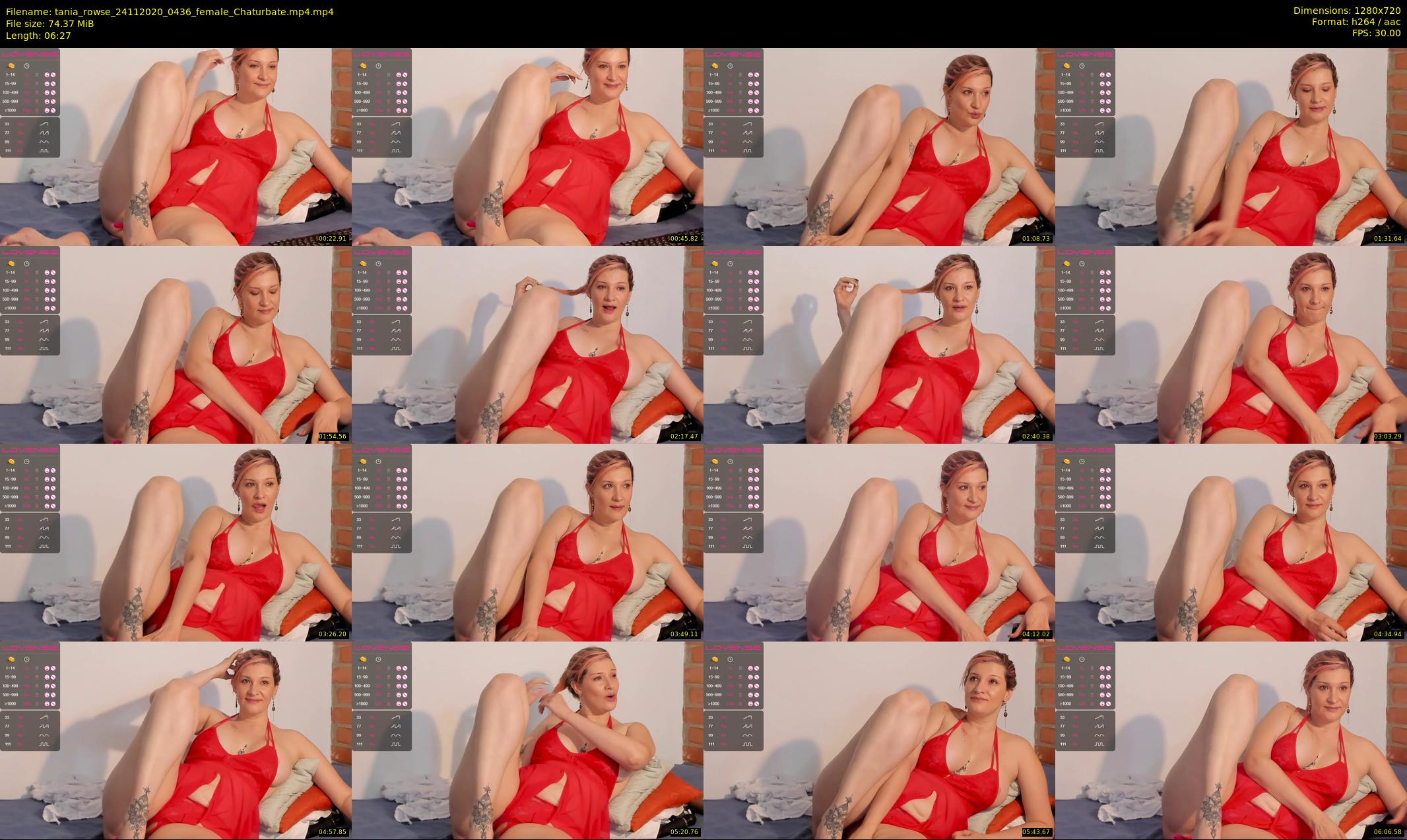 tania_rowse — 7 minute Chaturbate female cam show recording, 720p, Nov 24, 2020