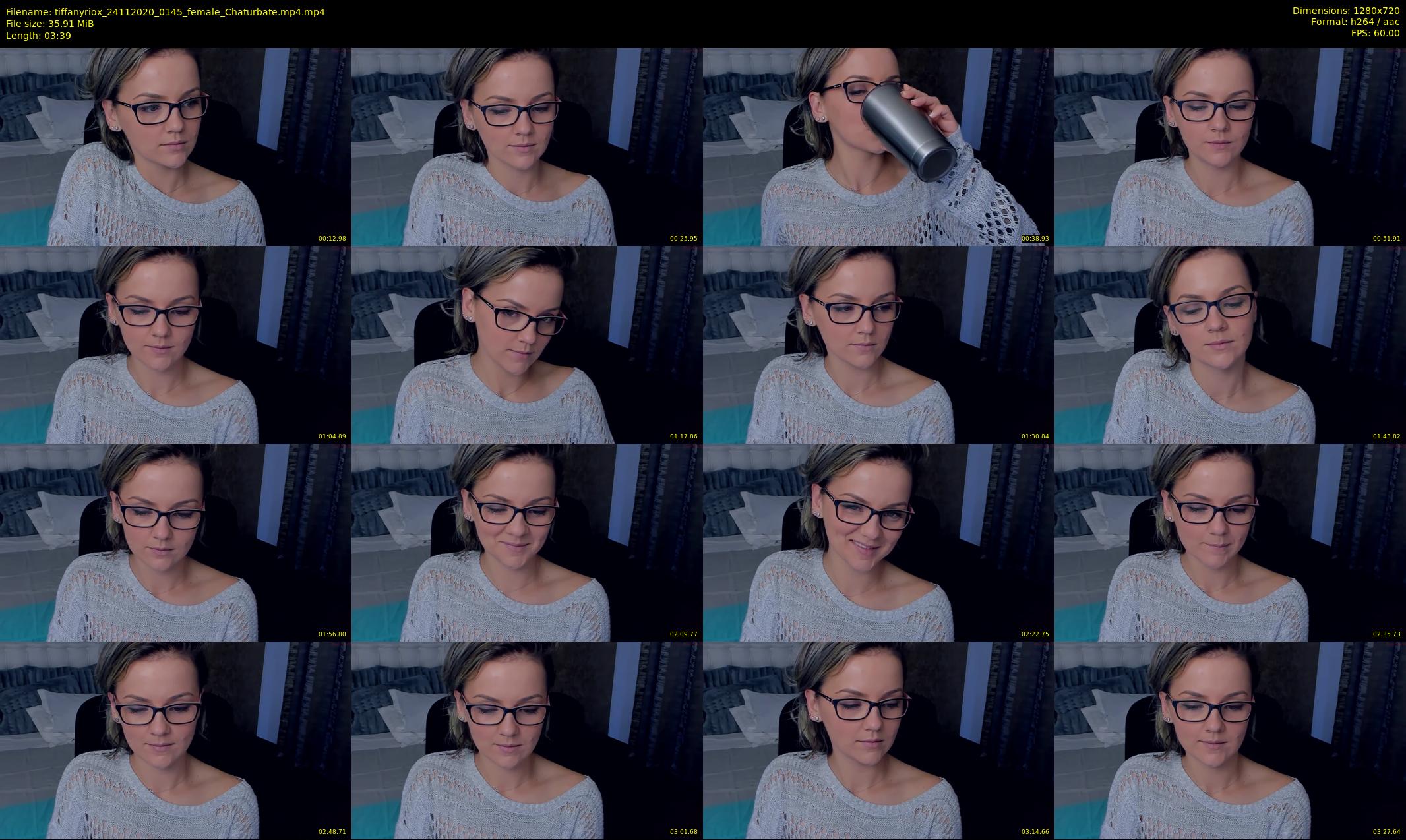 tiffanyriox — 4 minute Chaturbate female cam show recording, 720p, Nov 24, 2020