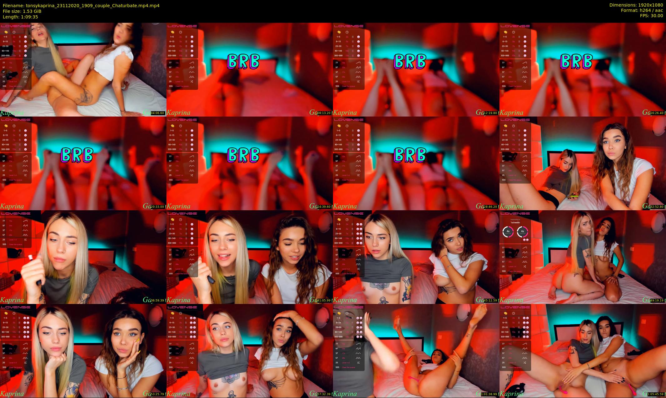 tonsykaprina — 70 minute Chaturbate couple cam show recording, 1080p, Nov 23, 2020