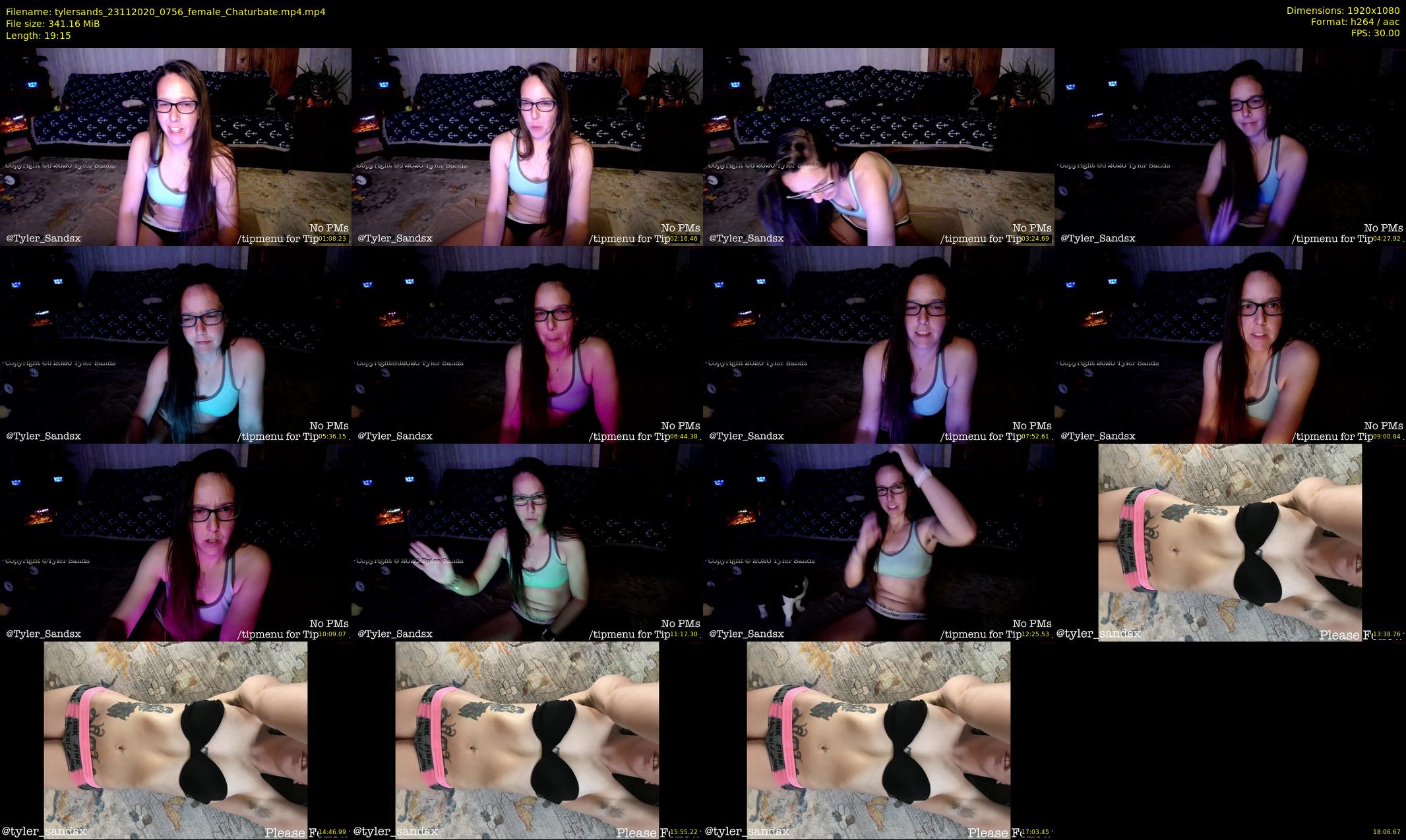 tylersands — 20 minute Chaturbate female cam show recording, 1080p, Nov 23, 2020