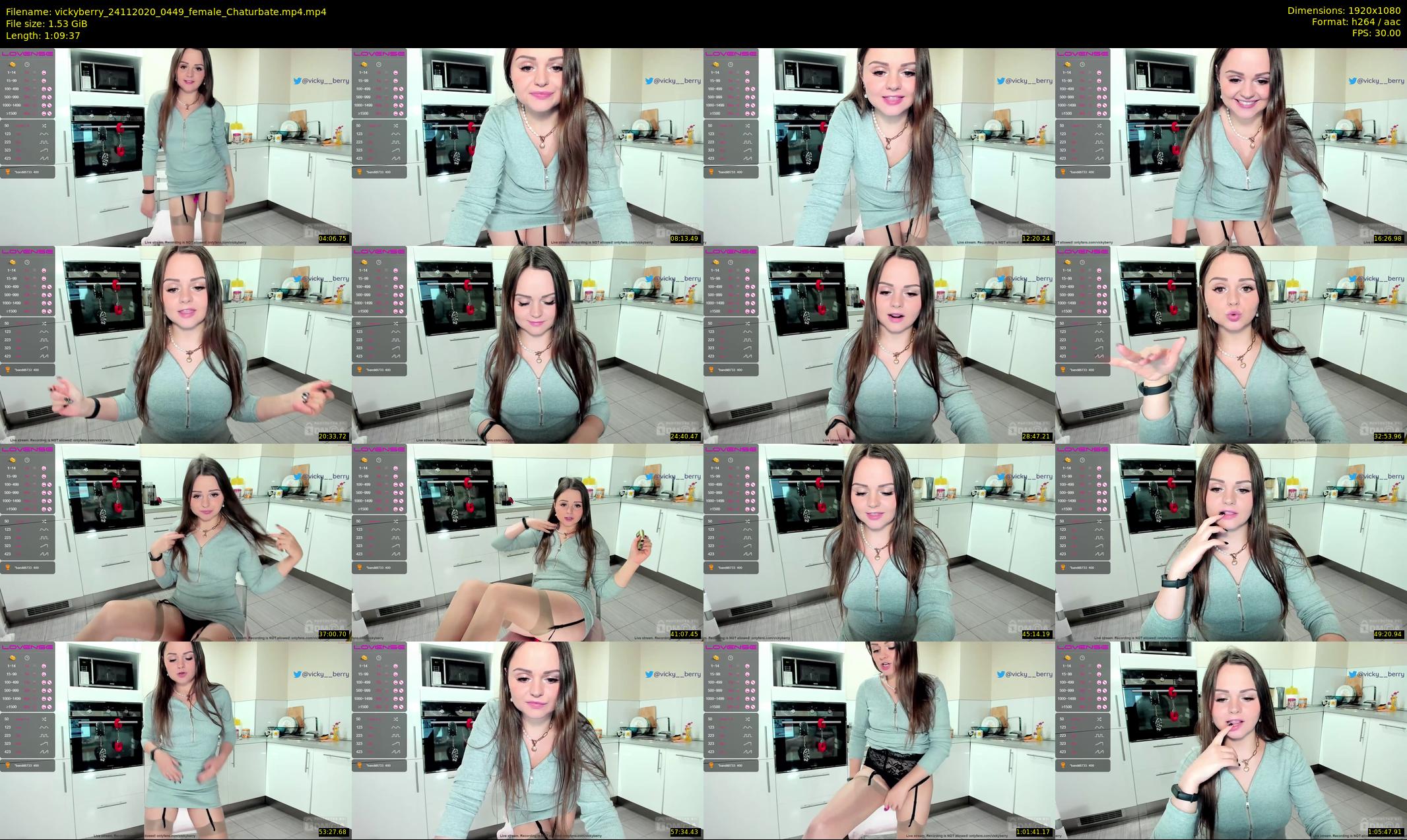 vickyberry — 70 minute Chaturbate female cam show recording, 1080p, Nov 24, 2020