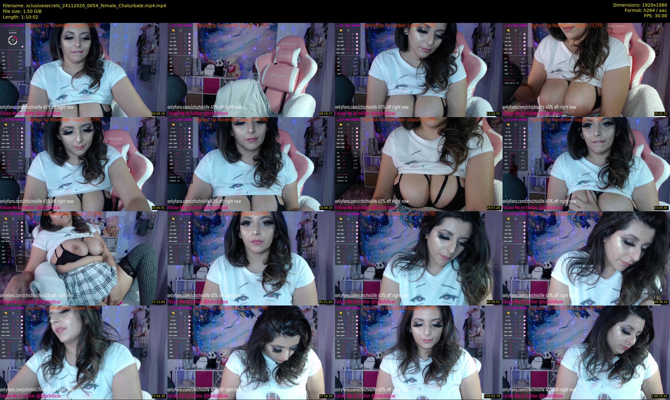 xclusivesecrets — 71 minute Chaturbate female cam show recording, 1080p, Nov 24, 2020