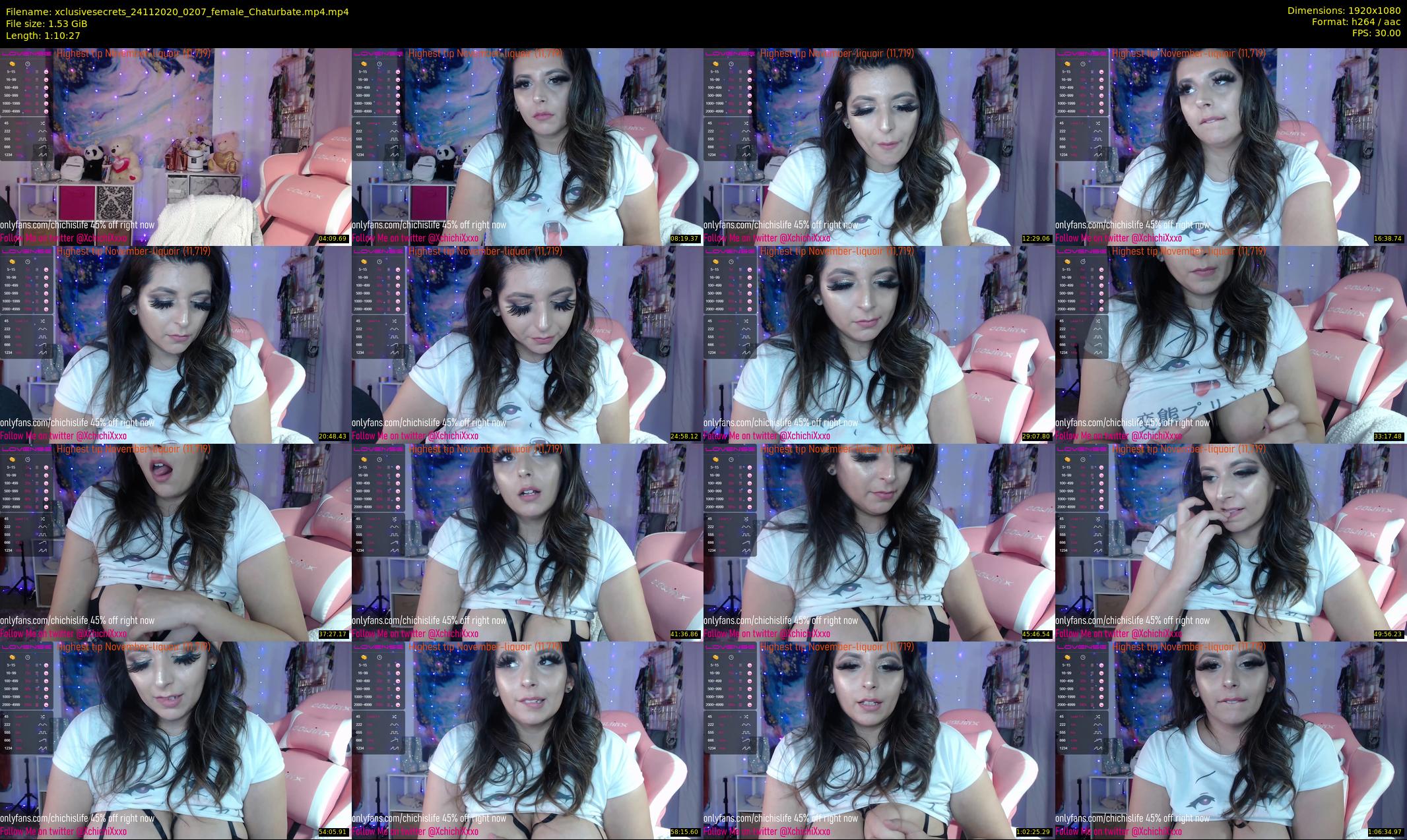 xclusivesecrets — 71 minute Chaturbate female cam show recording, 1080p, Nov 24, 2020