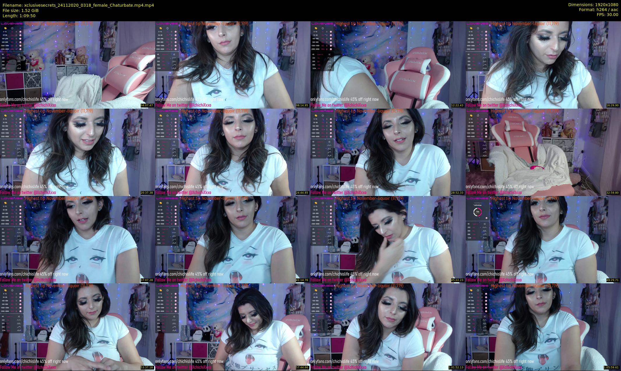 xclusivesecrets — 70 minute Chaturbate female cam show recording, 1080p, Nov 24, 2020