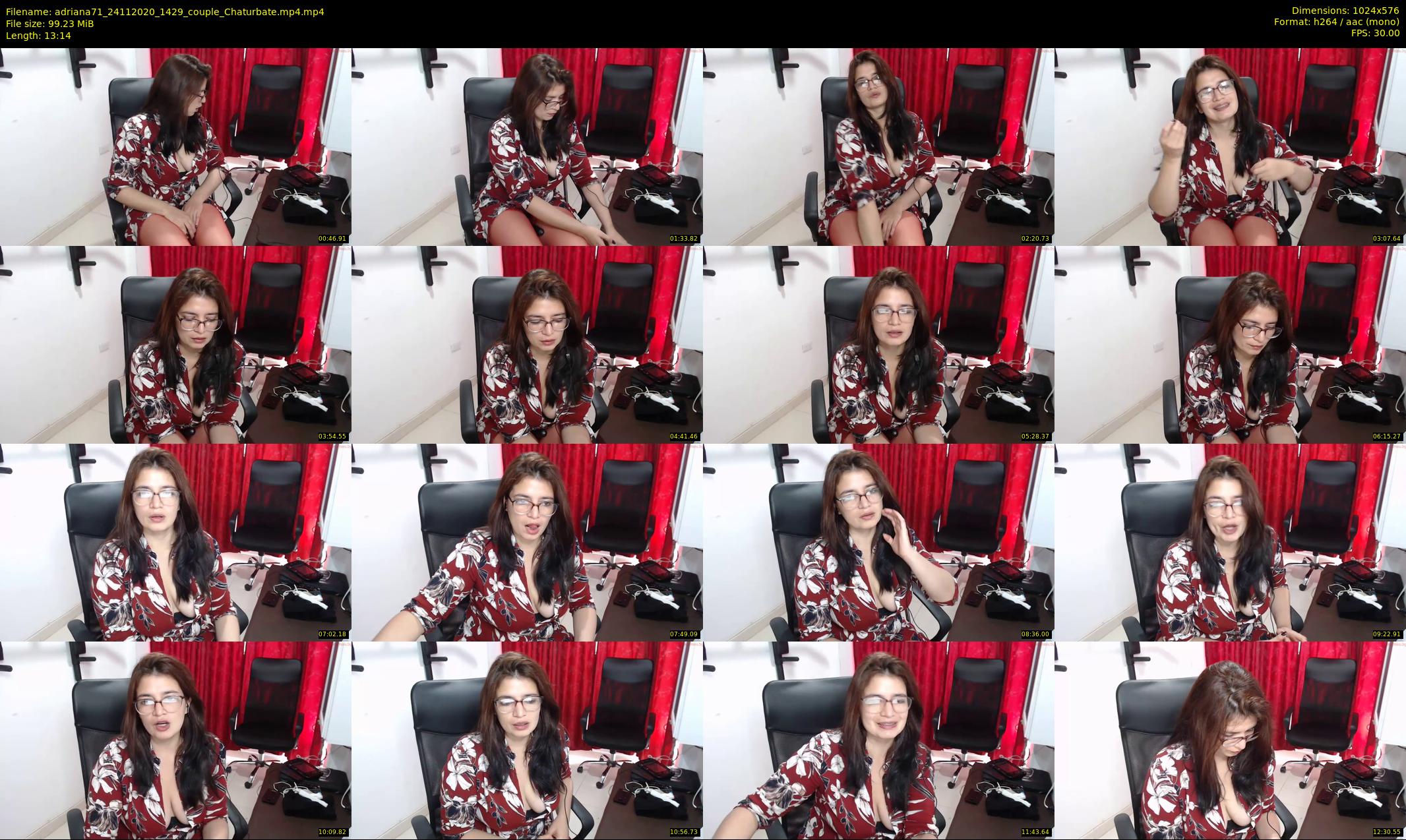 adriana71 — 14 minute Chaturbate couple cam show recording, 480p, Nov 24, 2020
