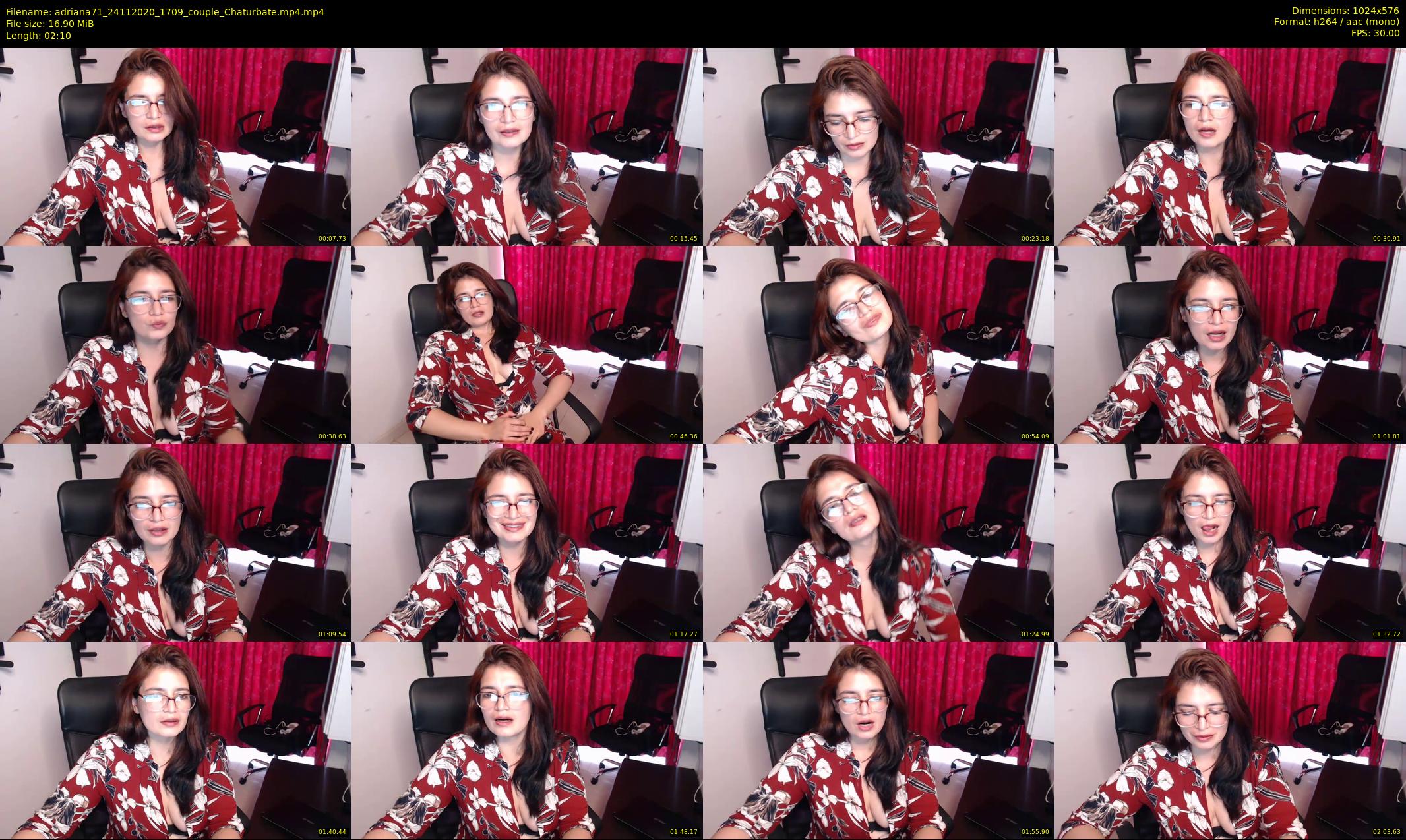 adriana71 — 3 minute Chaturbate couple cam show recording, 480p, Nov 24, 2020