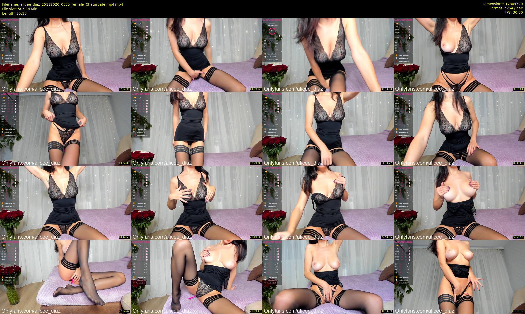 alicee_diaz — 36 minute Chaturbate female cam show recording, 720p, Nov 25, 2020