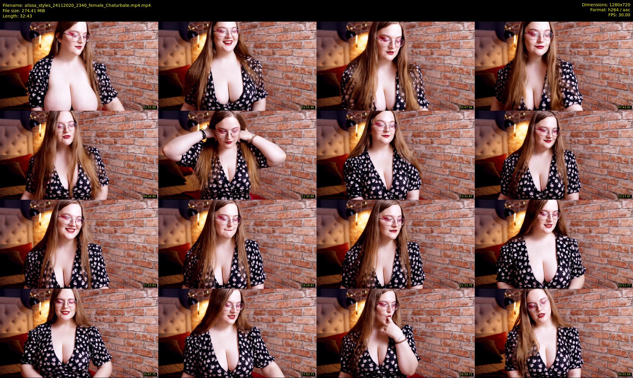 alissa_styles — 33 minute Chaturbate female cam show recording, 720p, Nov 24, 2020