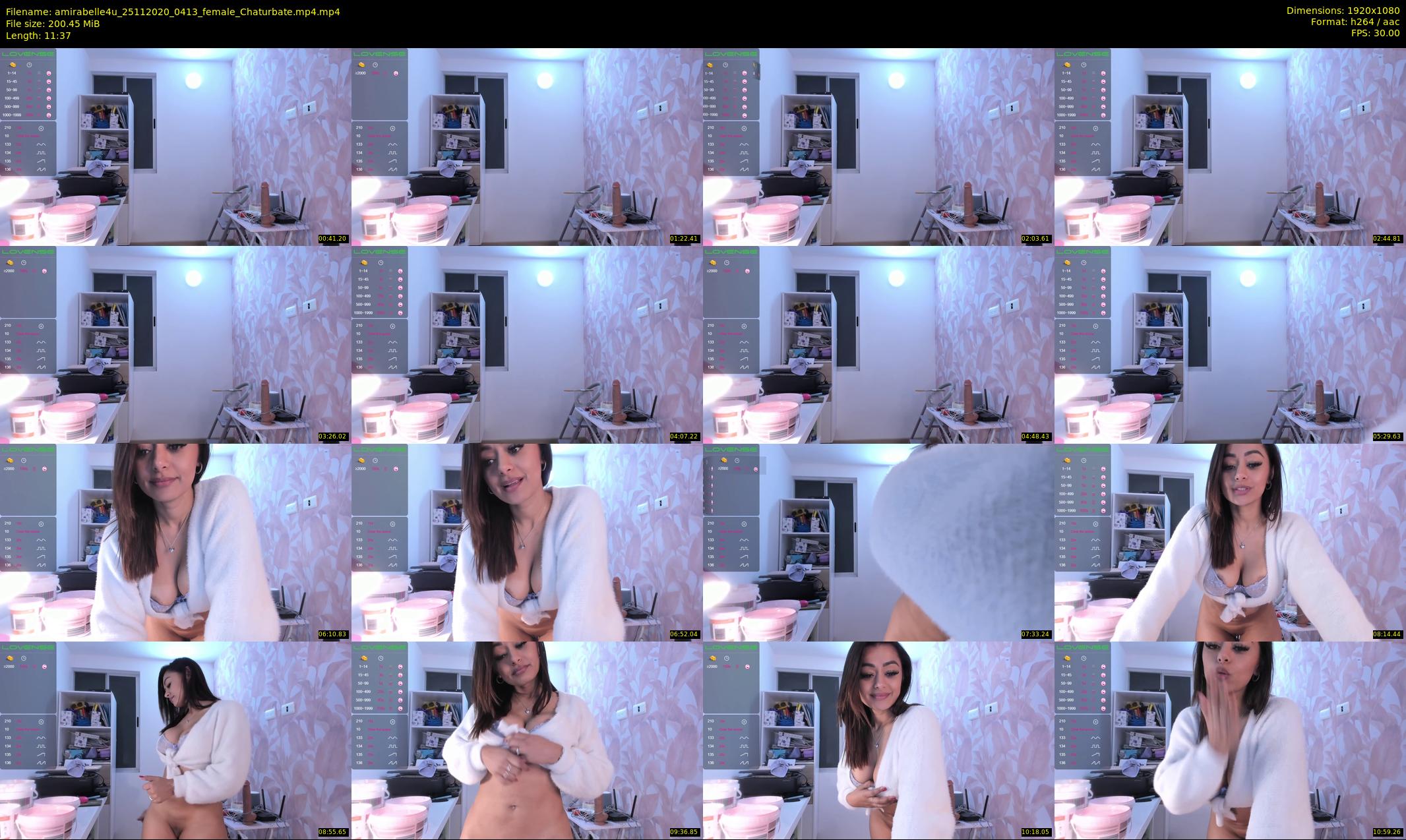 amirabelle4u — 12 minute Chaturbate female cam show recording, 1080p, Nov 25, 2020