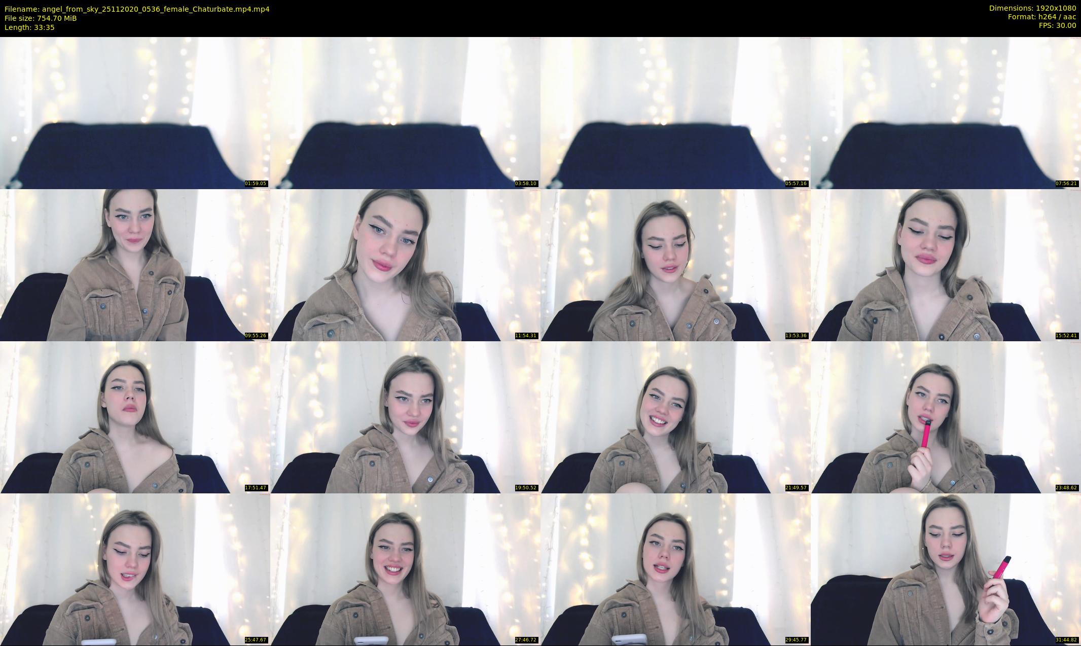 angel_from_sky — 34 minute Chaturbate female cam show recording, 1080p, Nov 25, 2020