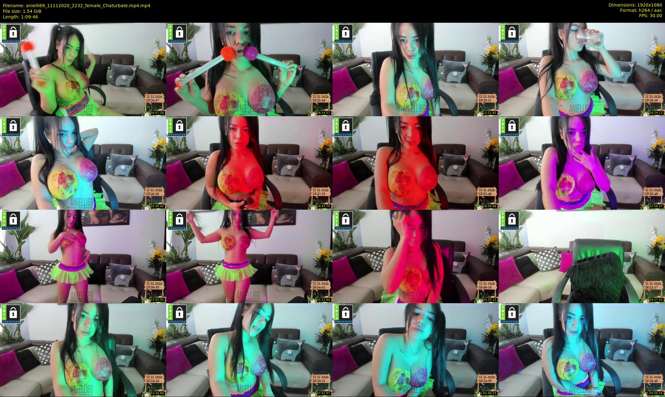 anielli69 — 70 minute Chaturbate female cam show recording, 1080p, Nov 11, 2020