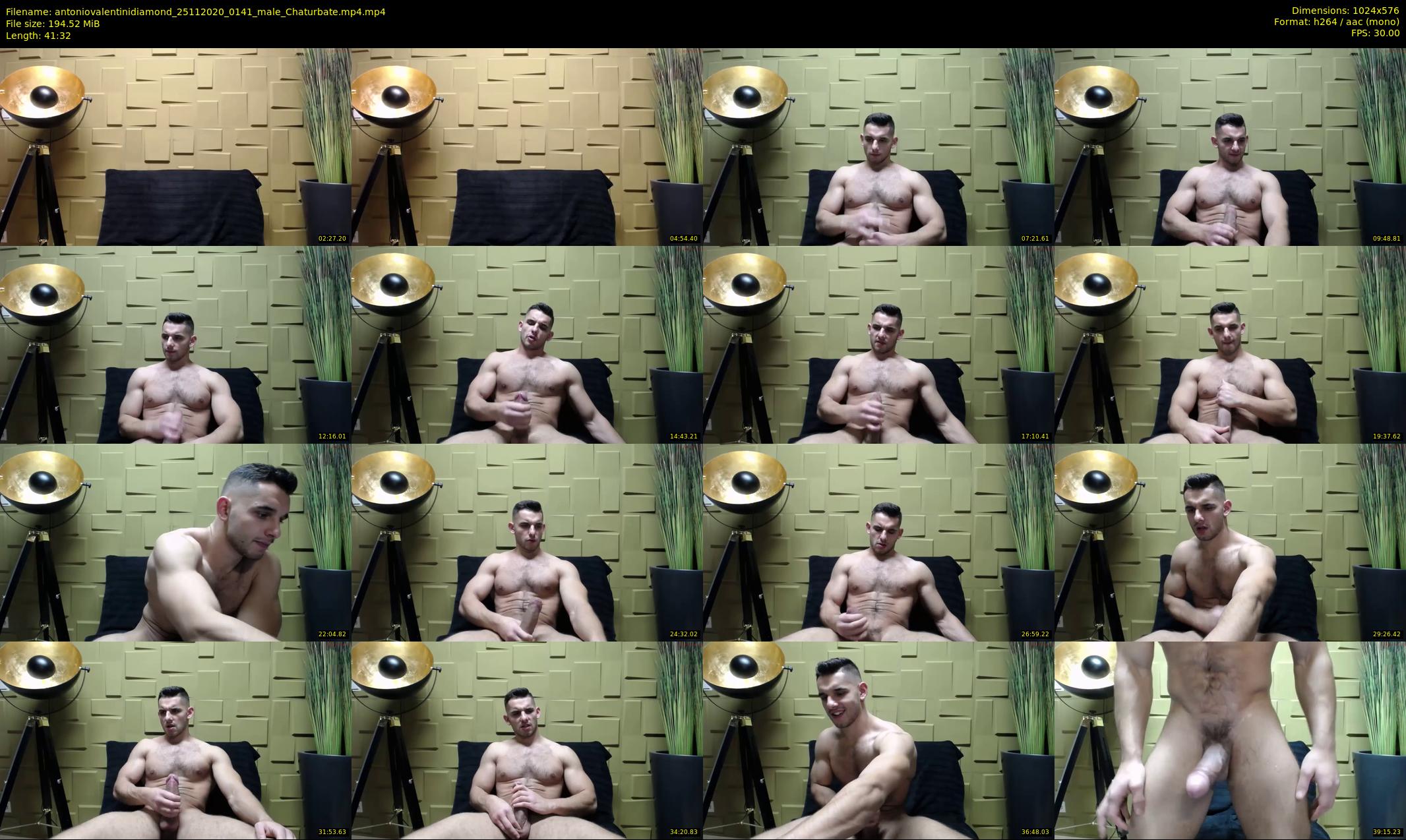 antoniovalentinidiamond — 42 minute Chaturbate male cam show recording, 480p, Nov 25, 2020