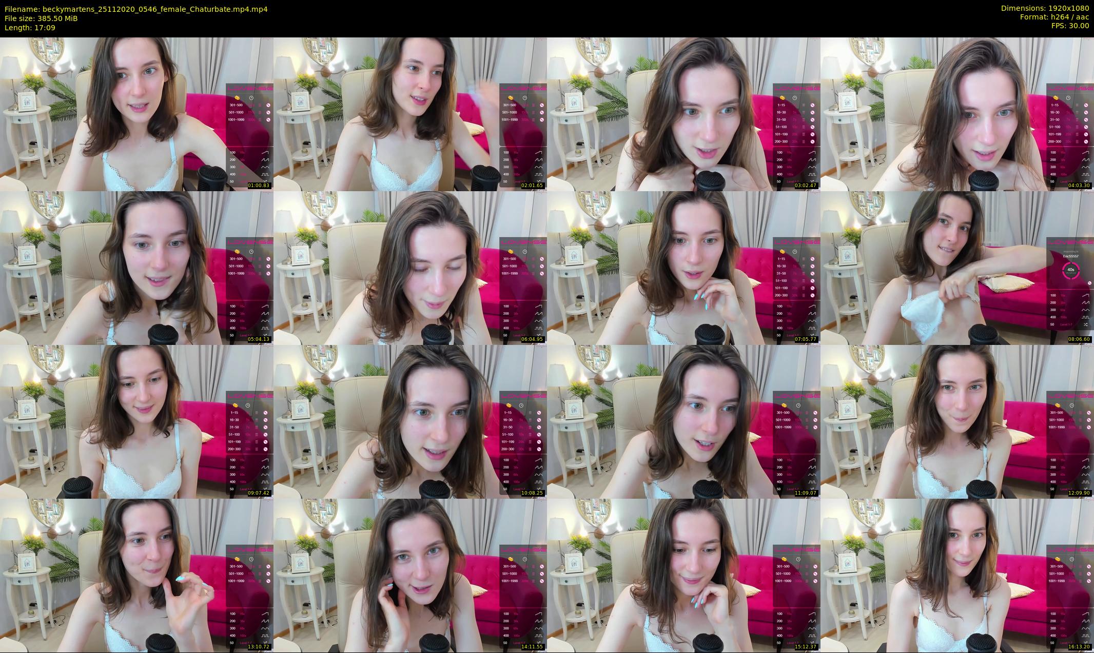beckymartens — 18 minute Chaturbate female cam show recording, 1080p, Nov 25, 2020