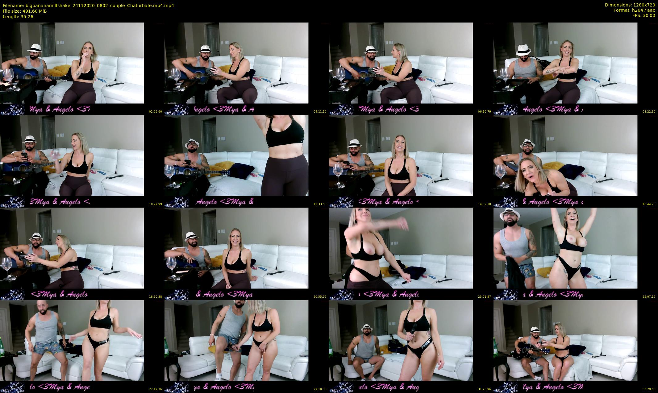 bigbananamilfshake — 36 minute Chaturbate couple cam show recording, 720p, Nov 24, 2020