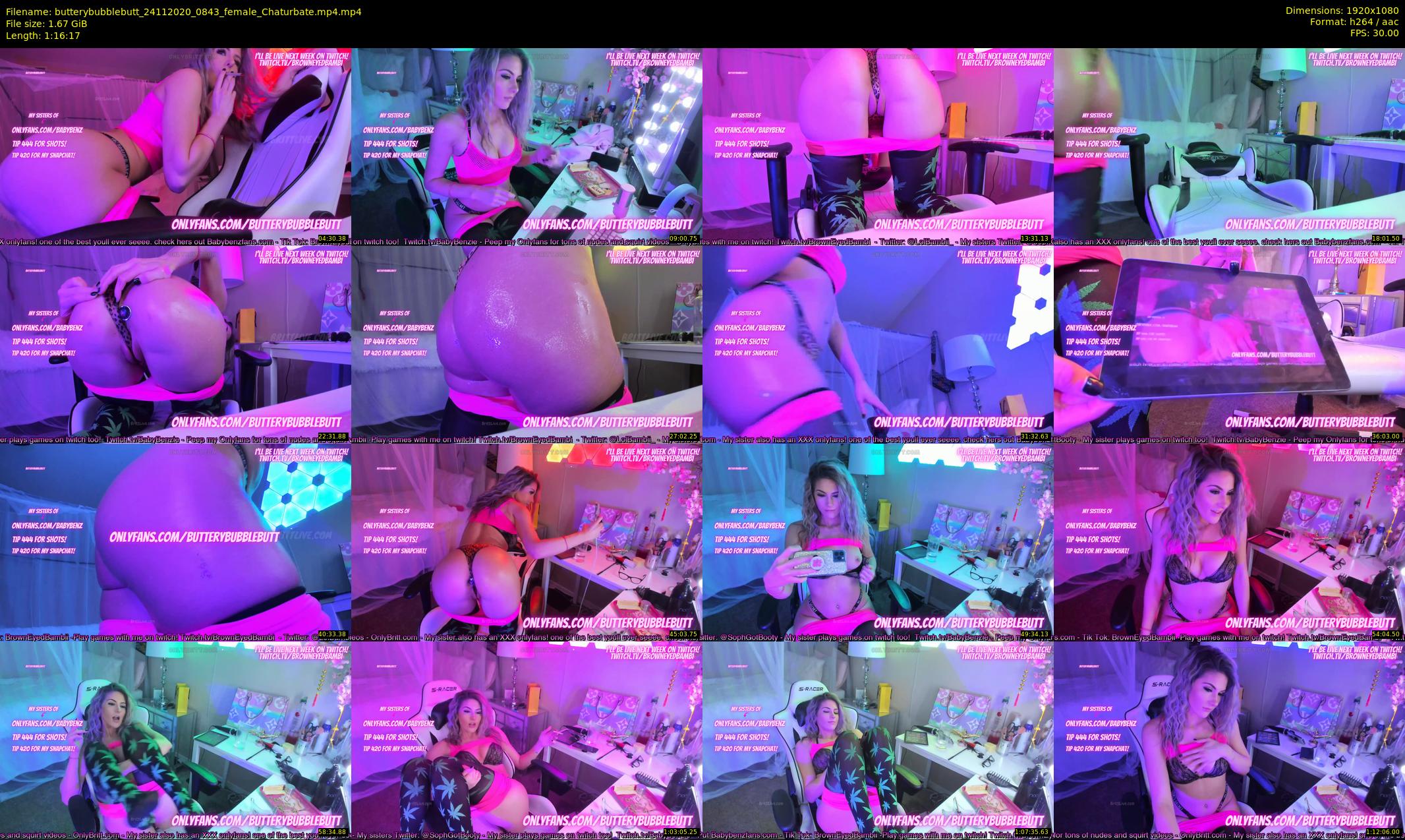 butterybubblebutt — 77 minute Chaturbate couple cam show recording, 1080p, Nov 24, 2020