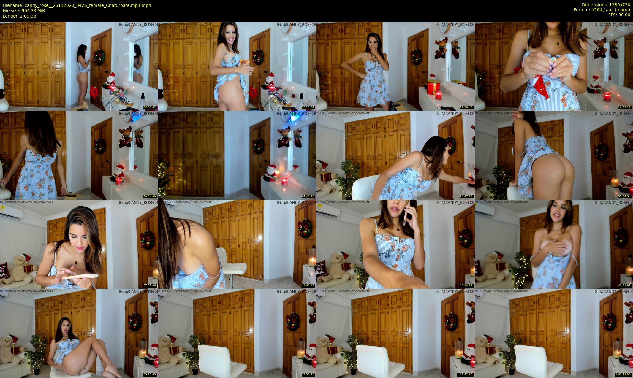 candy_rose_ — 70 minute Chaturbate female cam show recording, 720p, Nov 25, 2020