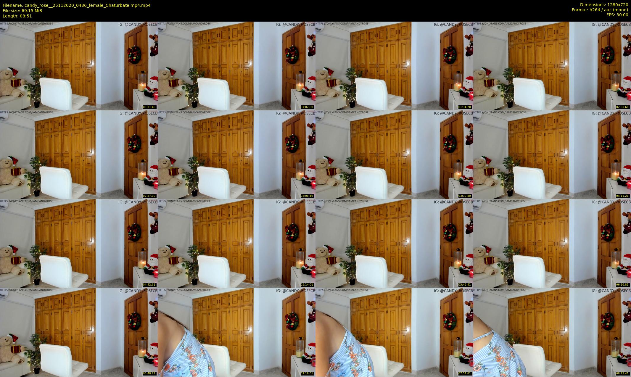 candy_rose_ — 9 minute Chaturbate female cam show recording, 720p, Nov 25, 2020