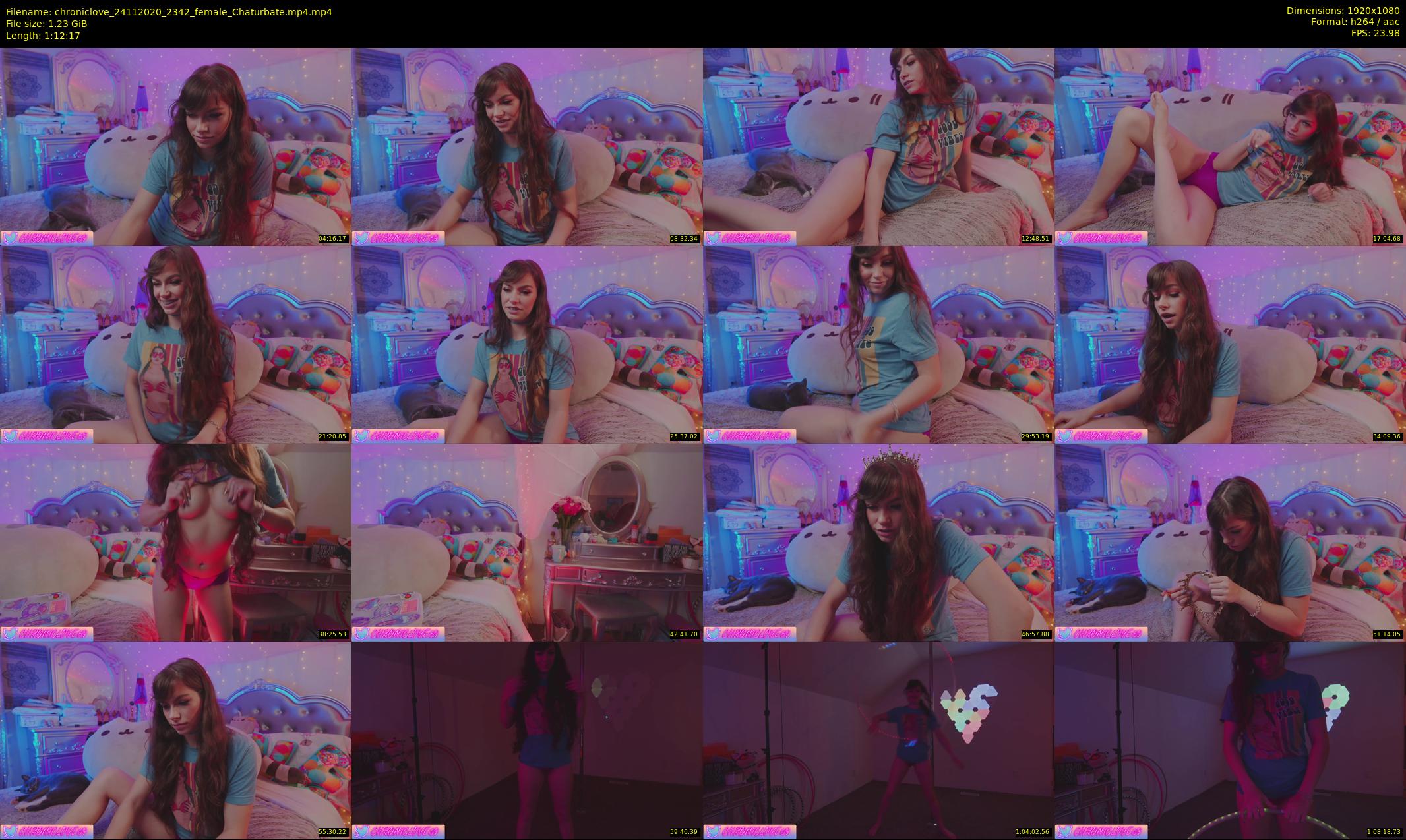 chroniclove — 73 minute Chaturbate female cam show recording, 1080p, Nov 24, 2020