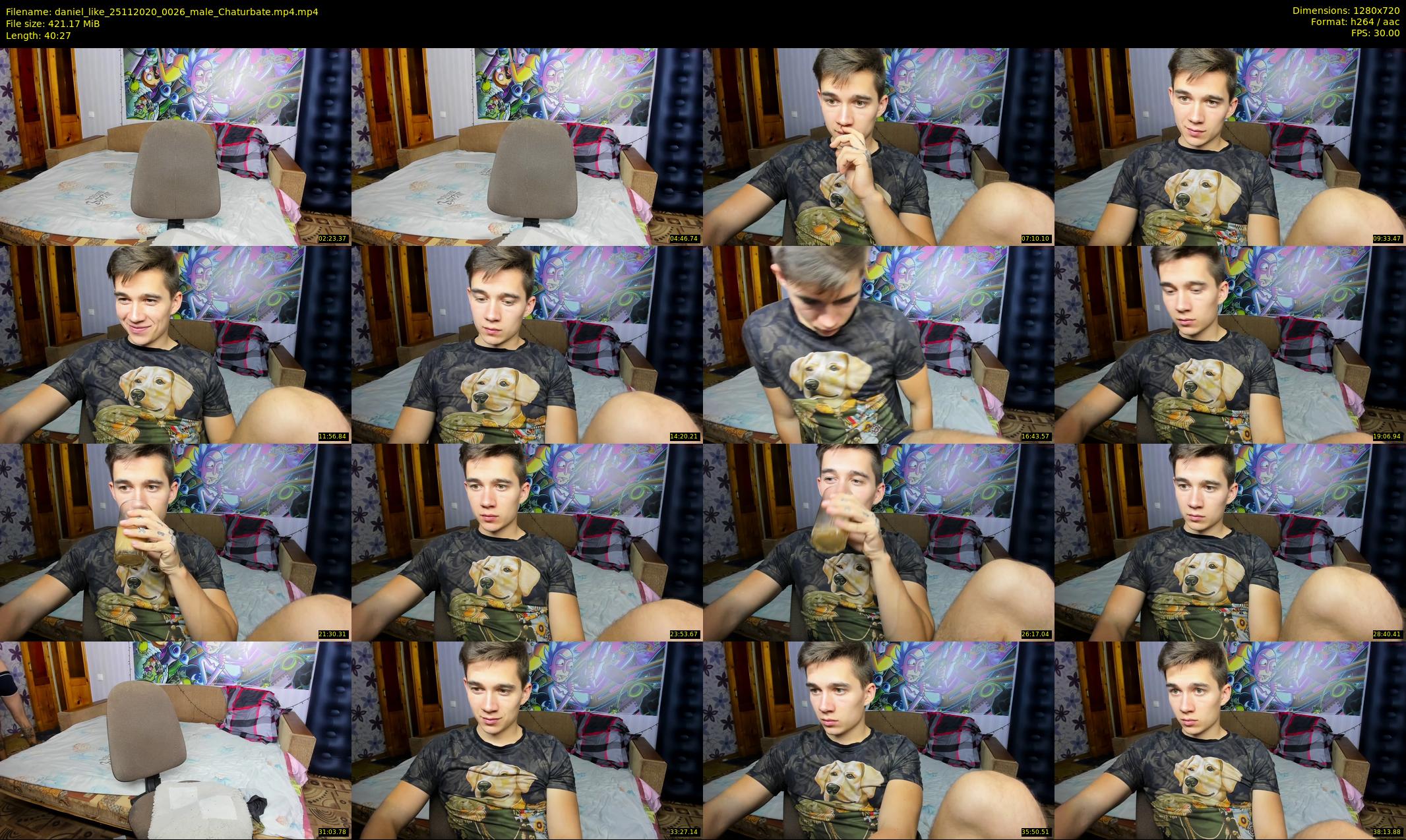 daniel_like — 41 minute Chaturbate male cam show recording, 720p, Nov 25, 2020