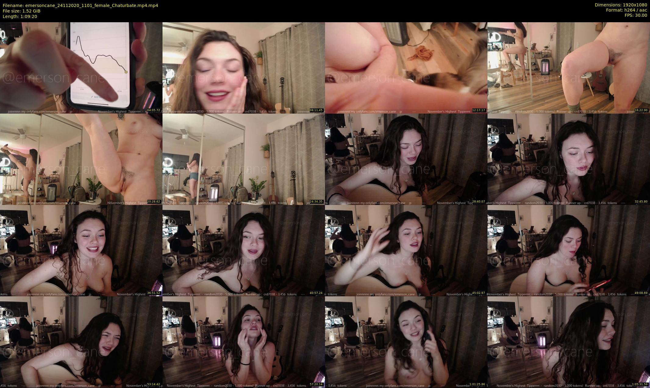 emersoncane — 70 minute Chaturbate female cam show recording, 1080p, Nov 24, 2020